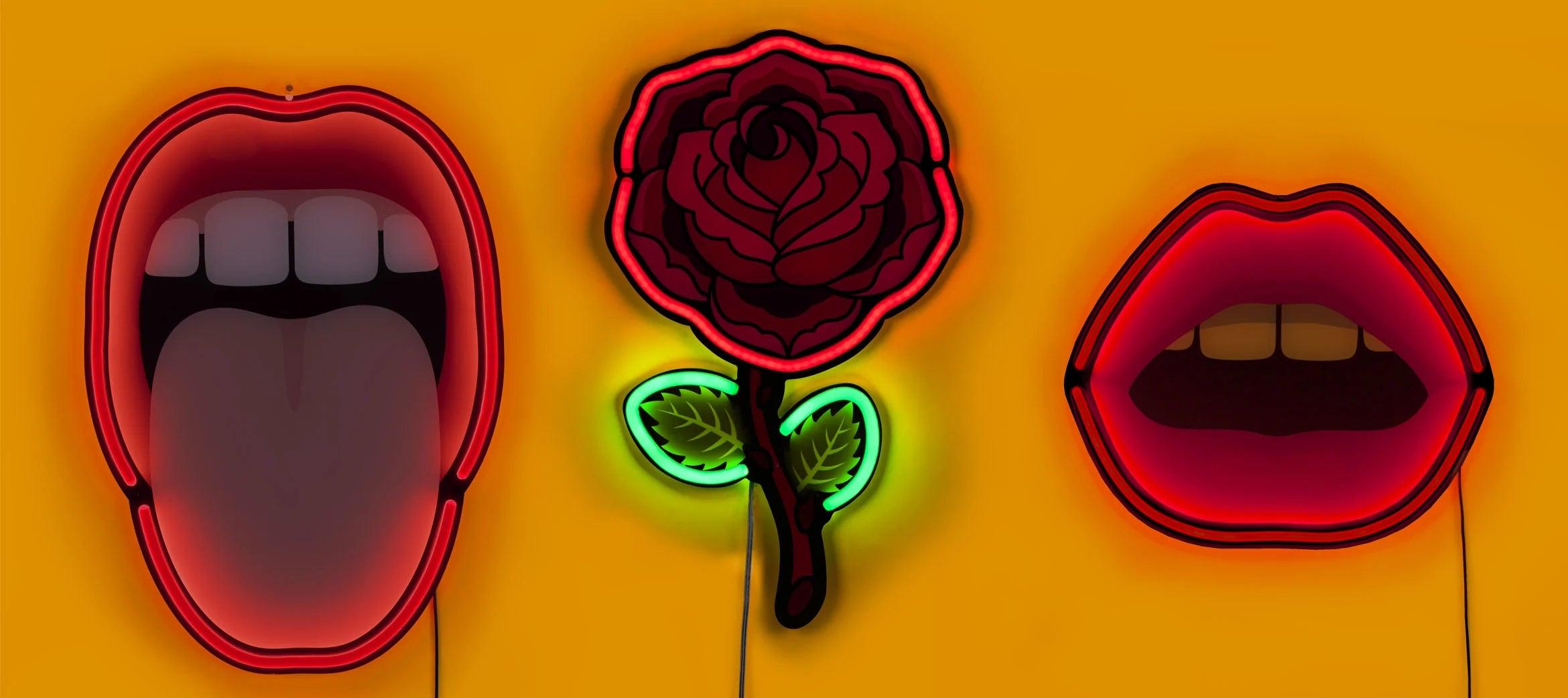 Red Rose, LED neon sign