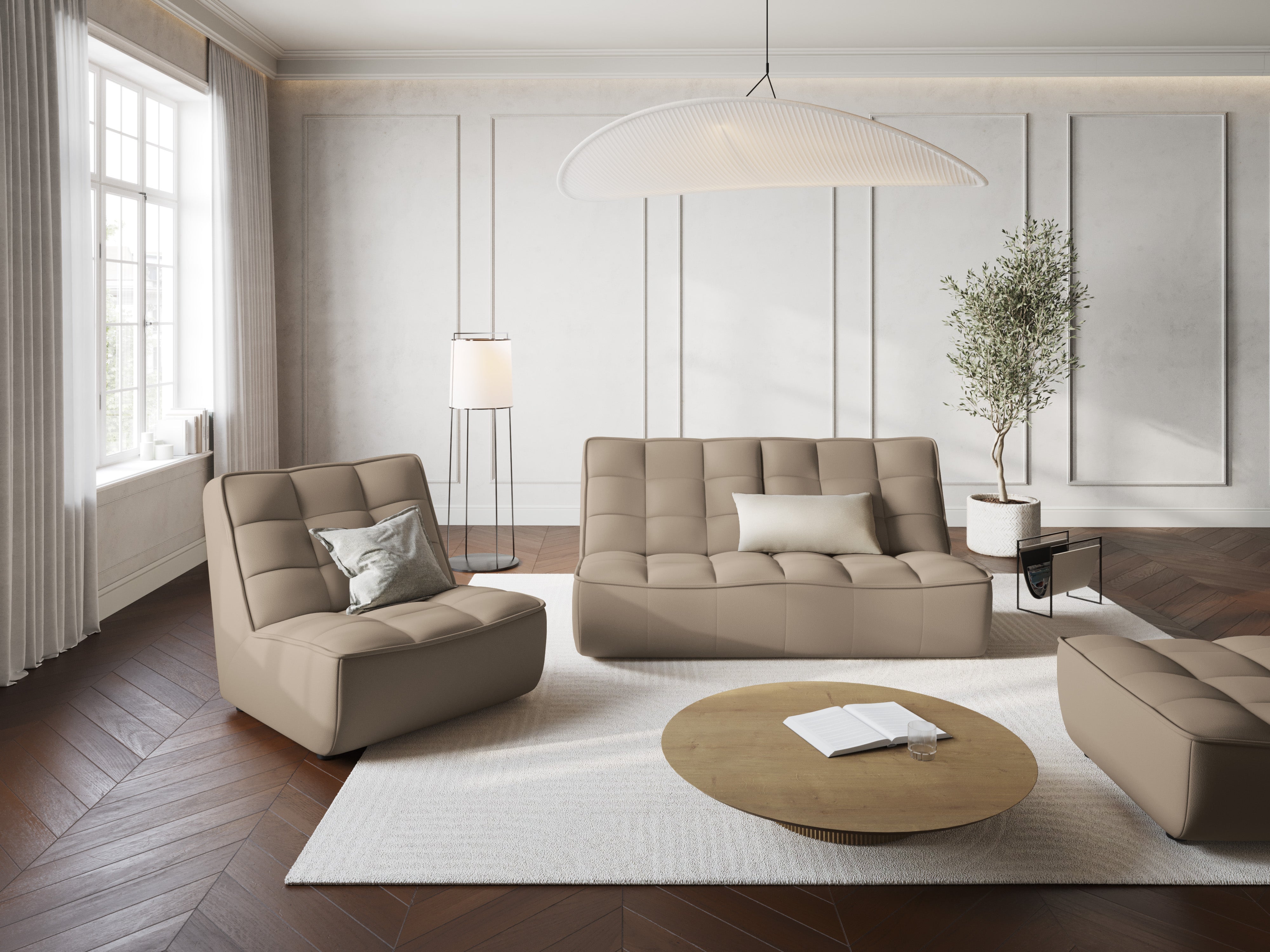 Sofa 2-osobowa MONI musztardowy, Maison Heritage, Eye on Design