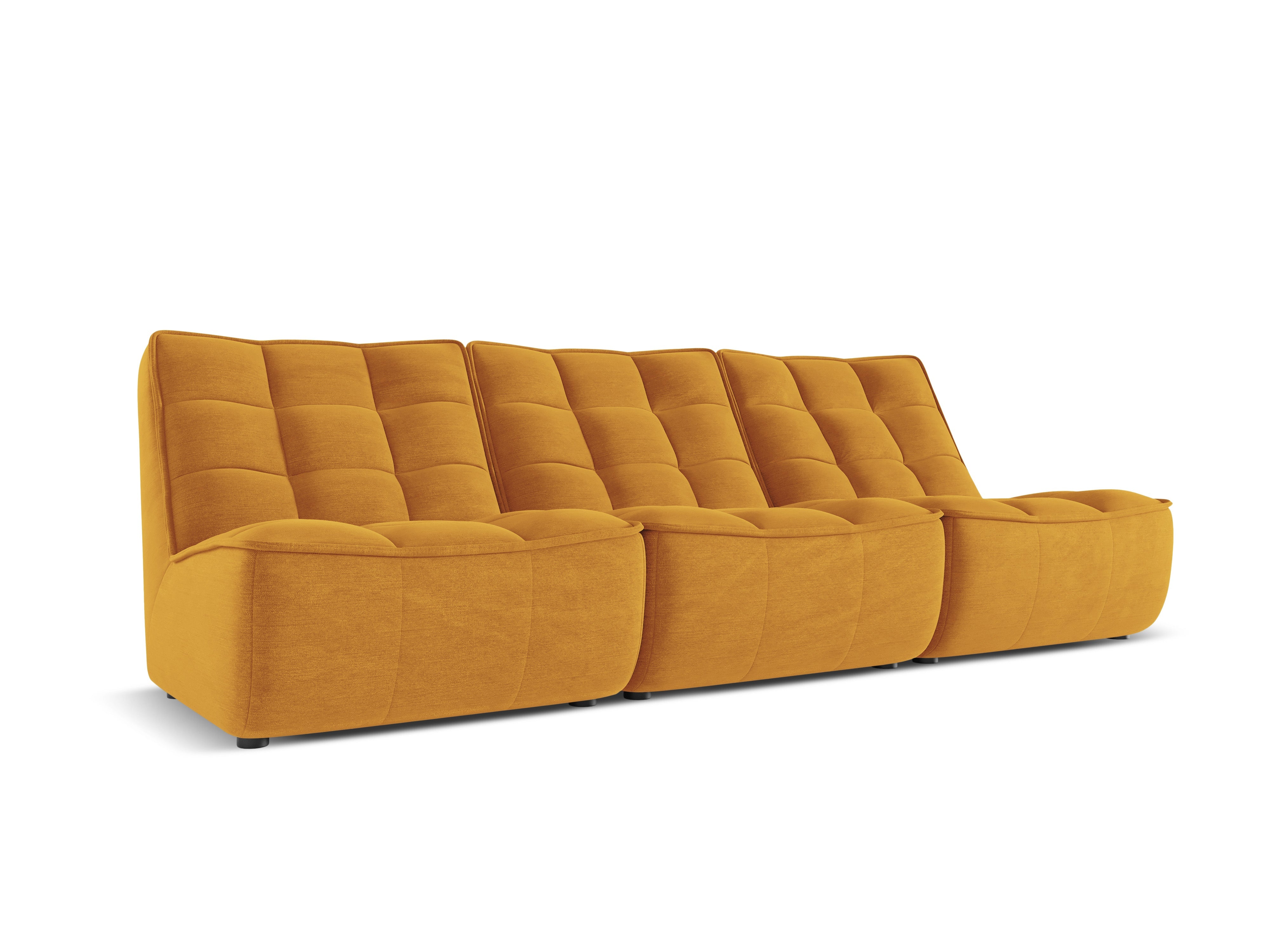 Sofa 3-osobowa MONI musztardowy, Maison Heritage, Eye on Design