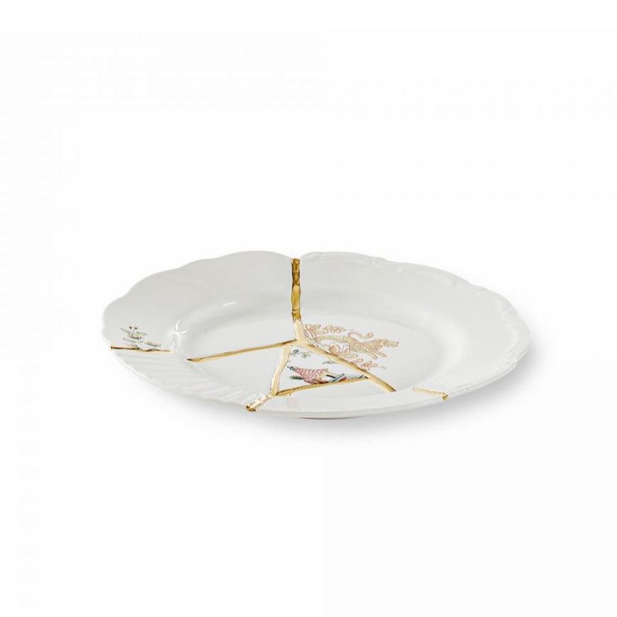 KINTSUGI porcelain dessert plate