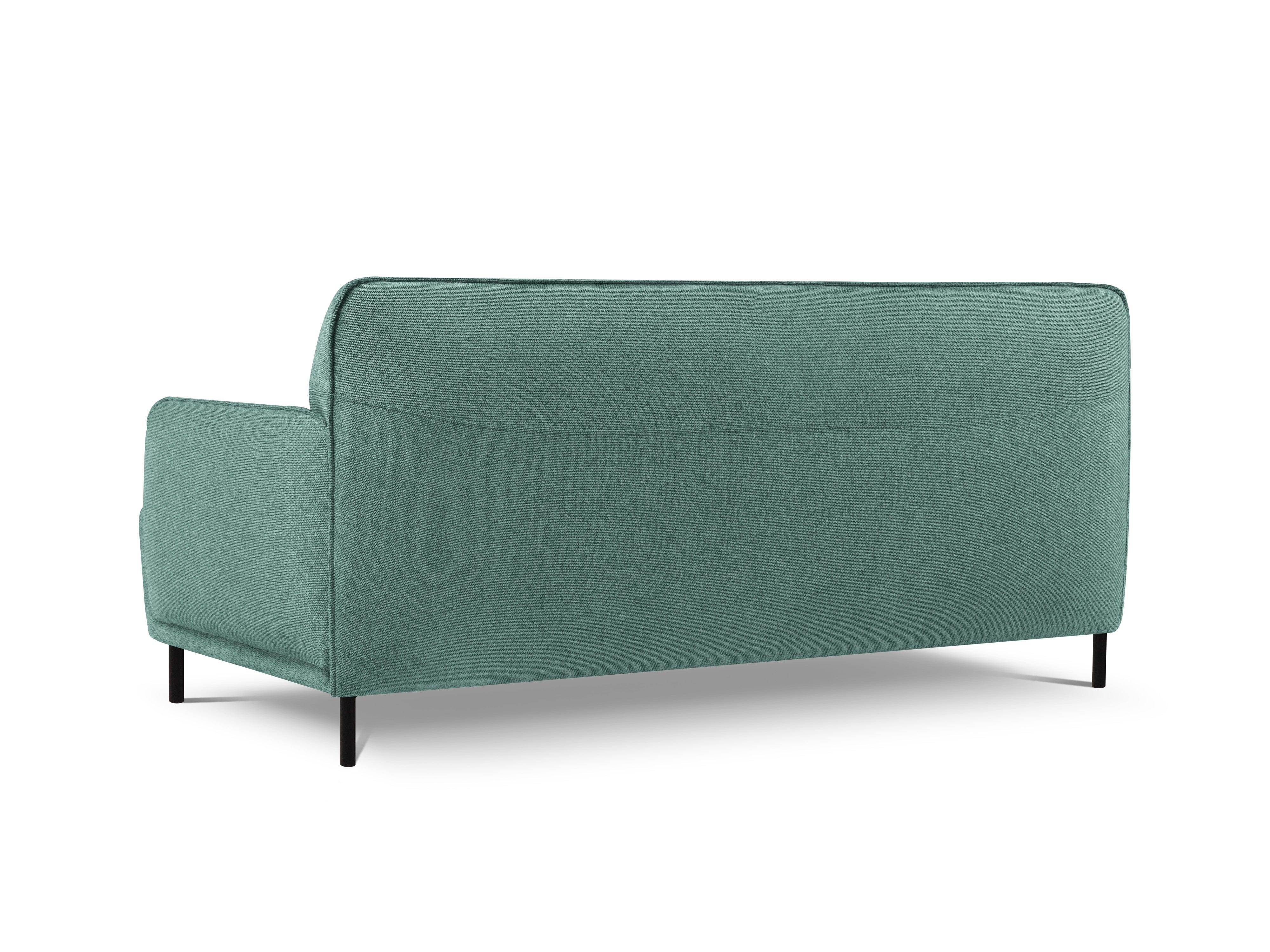 Sofa, "Neso", 2 Seats, 175x90x76
 ,Turquoise,Black Metal, Windsor & Co, Eye on Design
