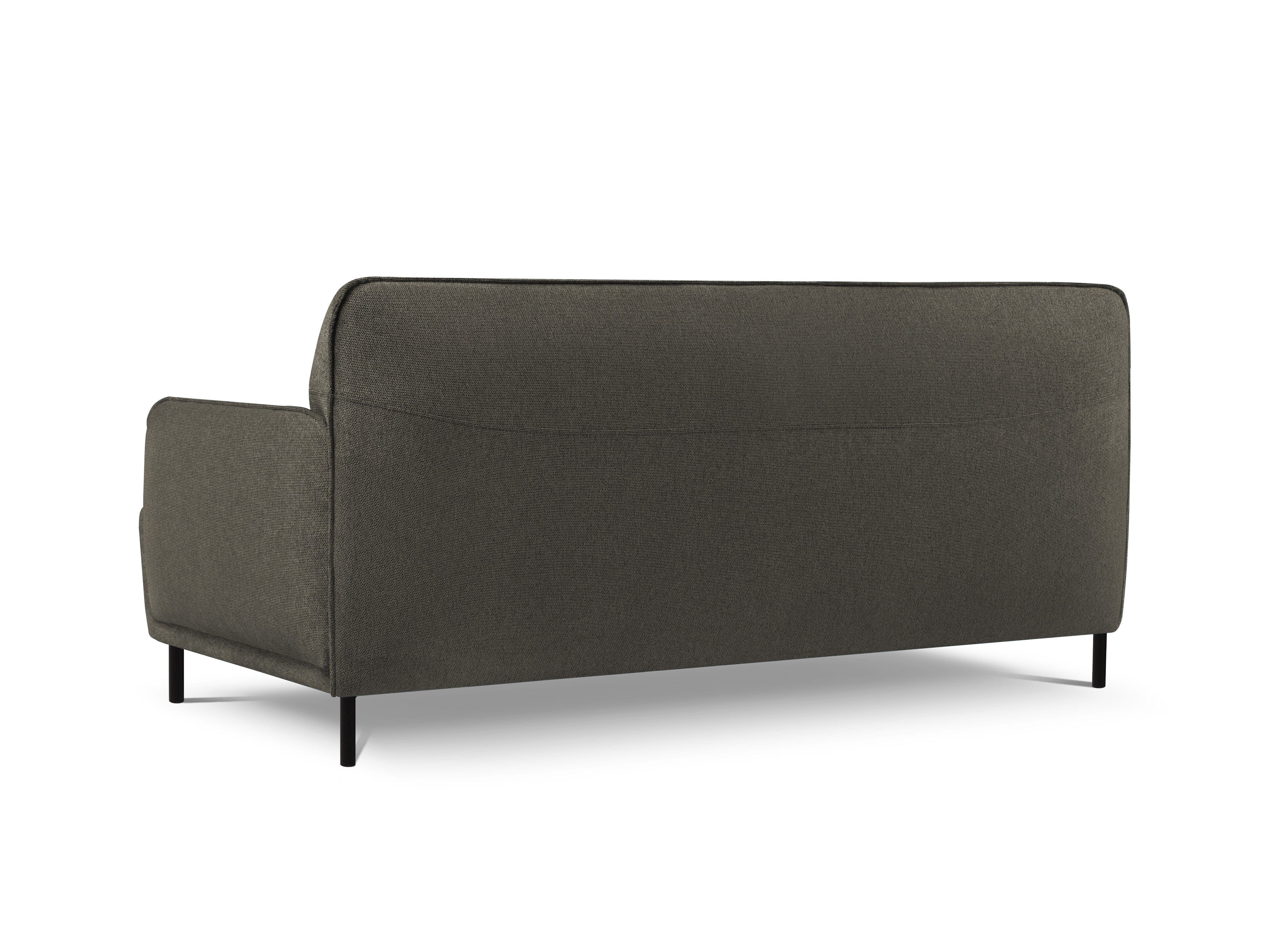 Sofa, "Neso", 2 Seats, 175x90x76
 ,Dark Grey,Black Metal, Windsor & Co, Eye on Design