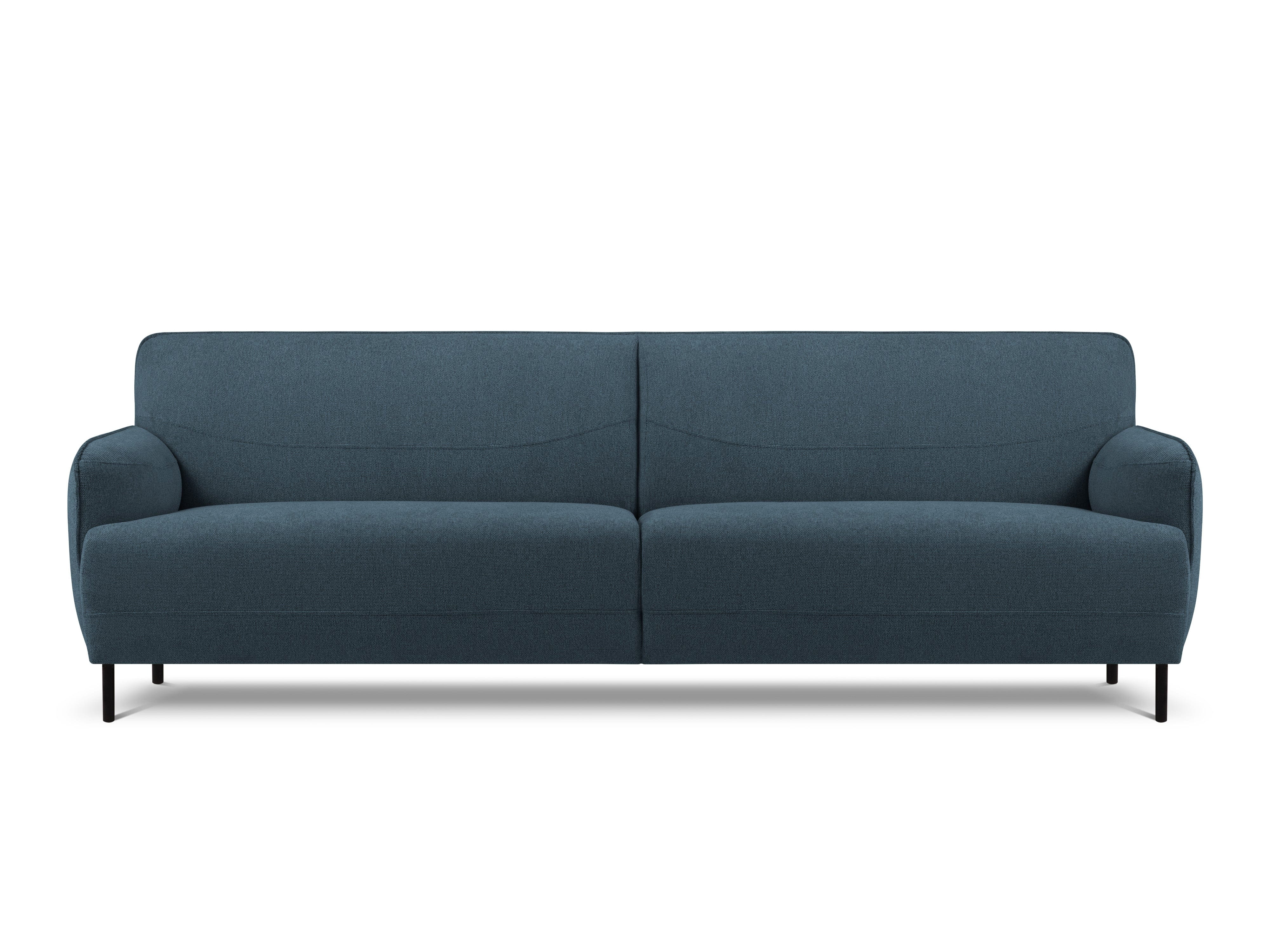 Sofa, "Neso", 3 Seats, 235x90x76
 ,Blue,Black Metal, Windsor & Co, Eye on Design