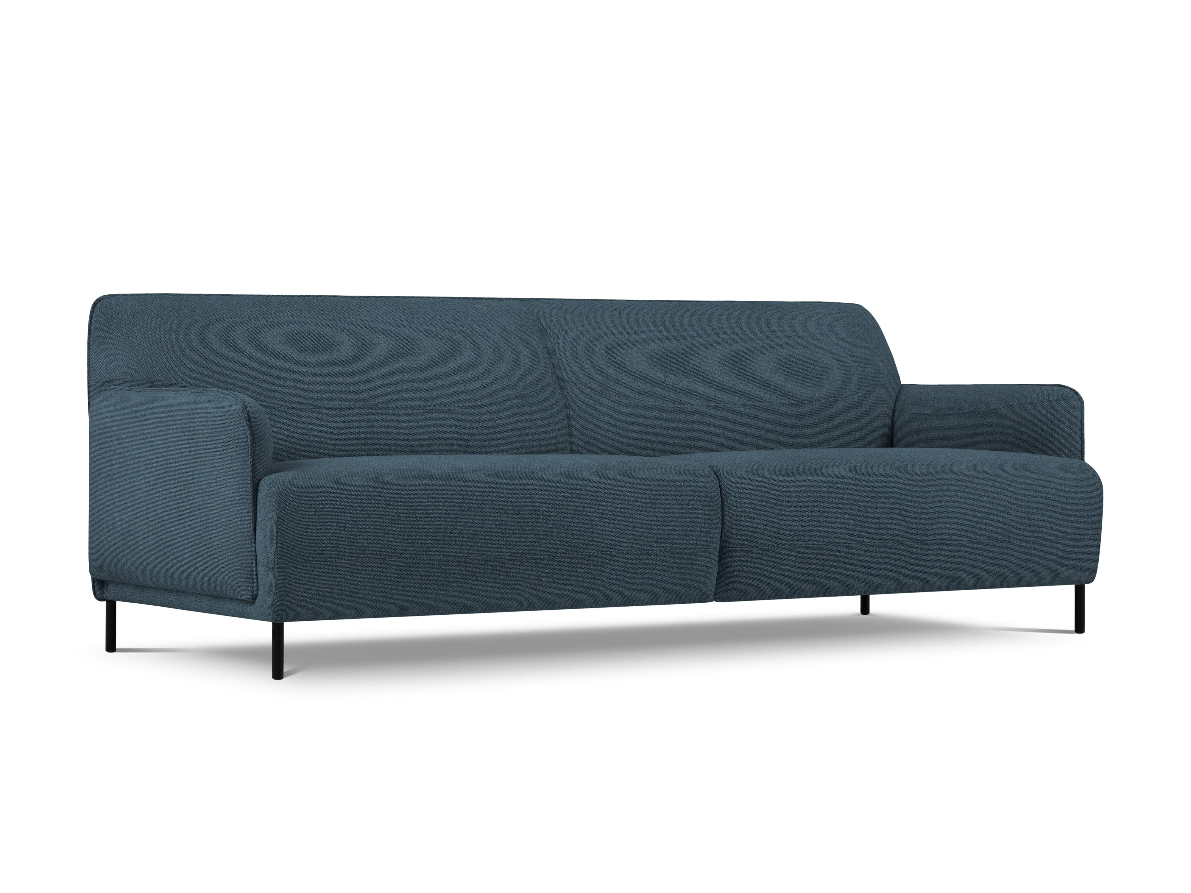 Sofa, "Neso", 3 Seats, 235x90x76
 ,Blue,Black Metal, Windsor & Co, Eye on Design