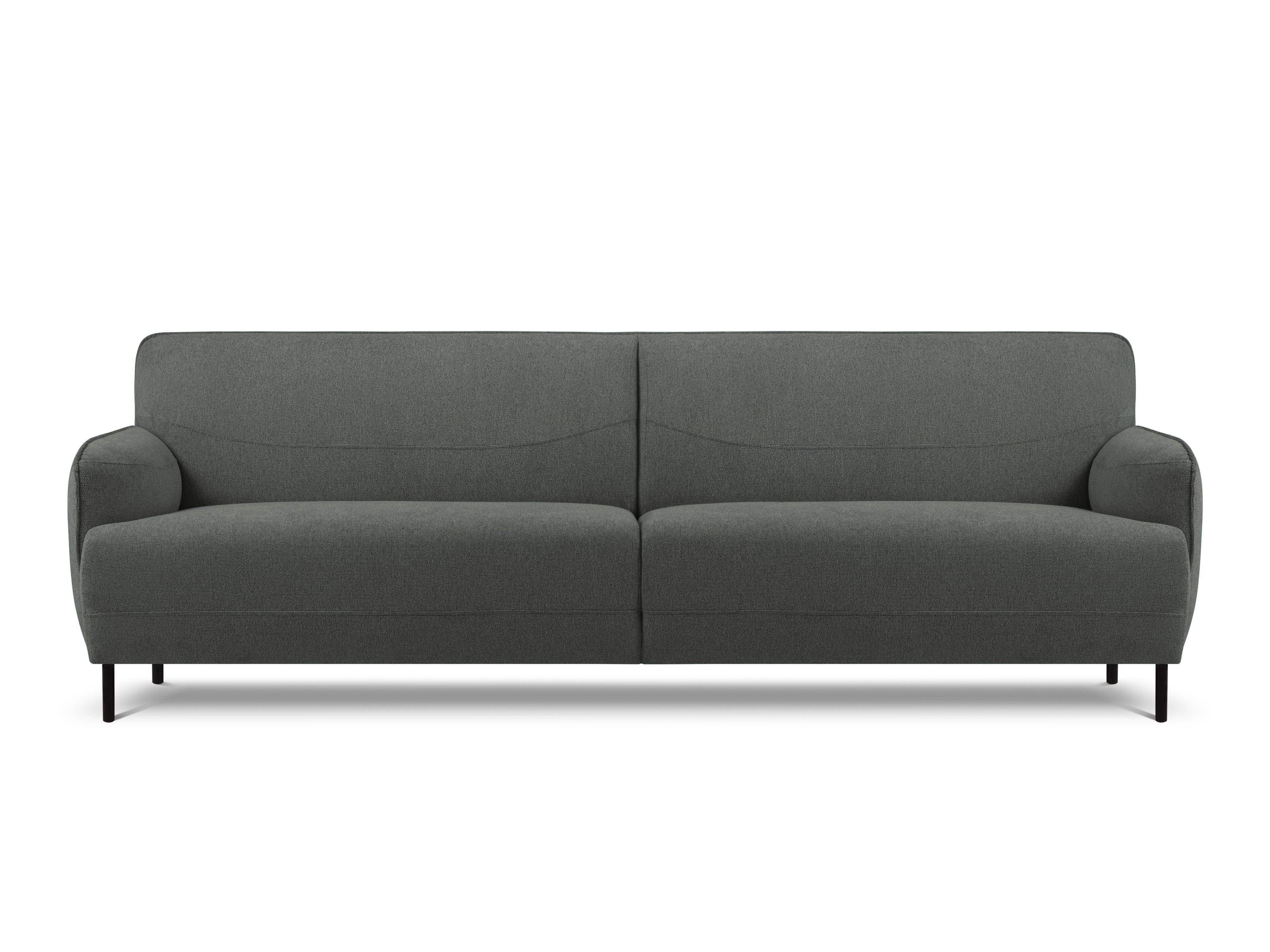 Sofa, "Neso", 3 Seats, 235x90x76
 ,Grey,Black Metal, Windsor & Co, Eye on Design
