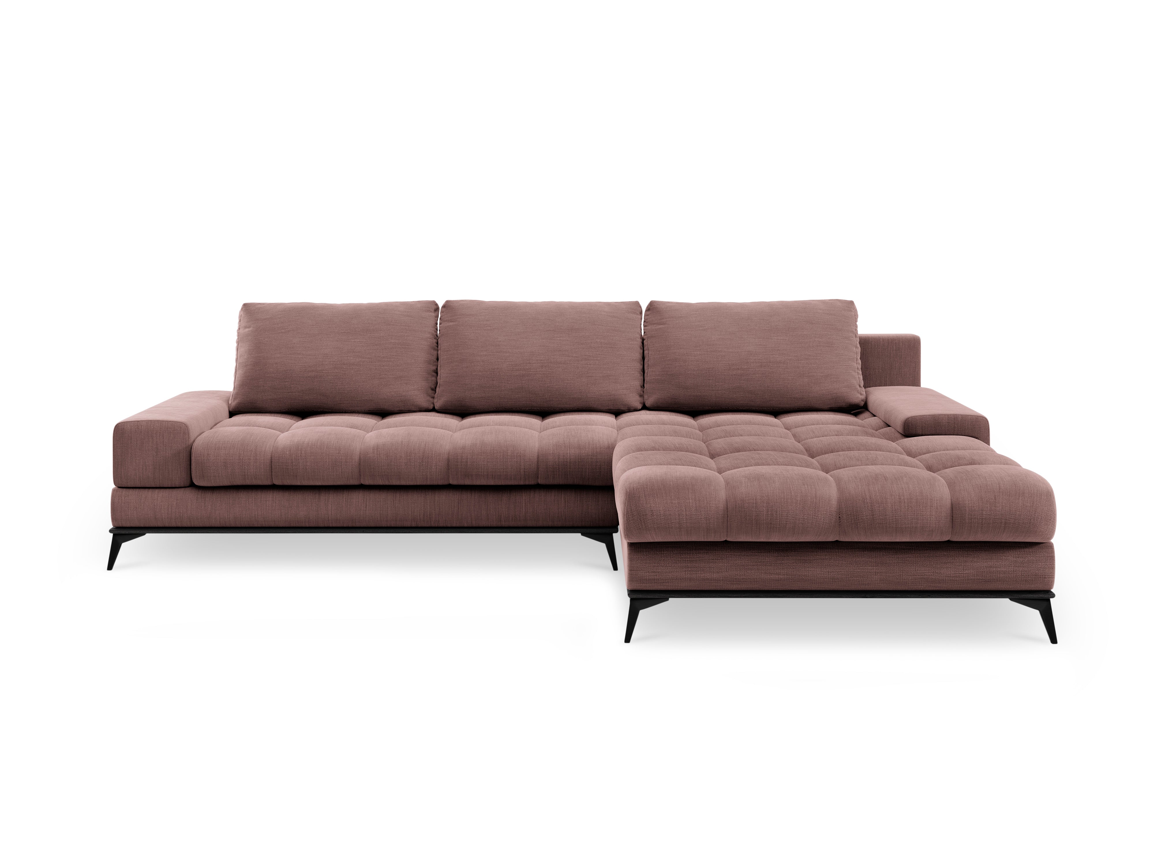 Right corner sofa with sleeping function DENEB dusty pink, Windsor & Co, Eye on Design