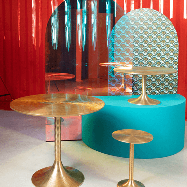 Coffee table HYPNOTISING ROUND brass, Bold Monkey, Eye on Design