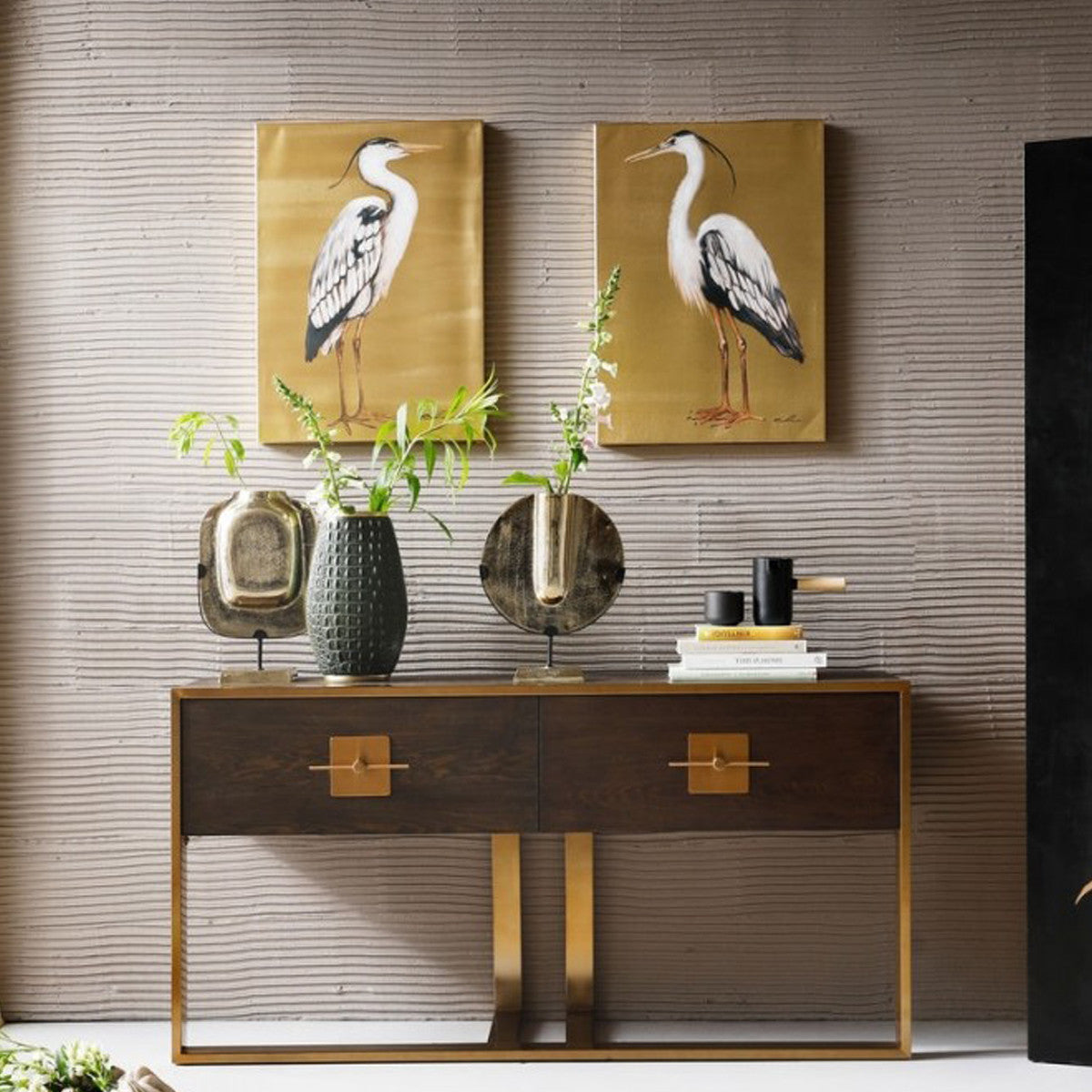Image TOUCHED HERON RIGHT gold, Kare Design, Eye on Design