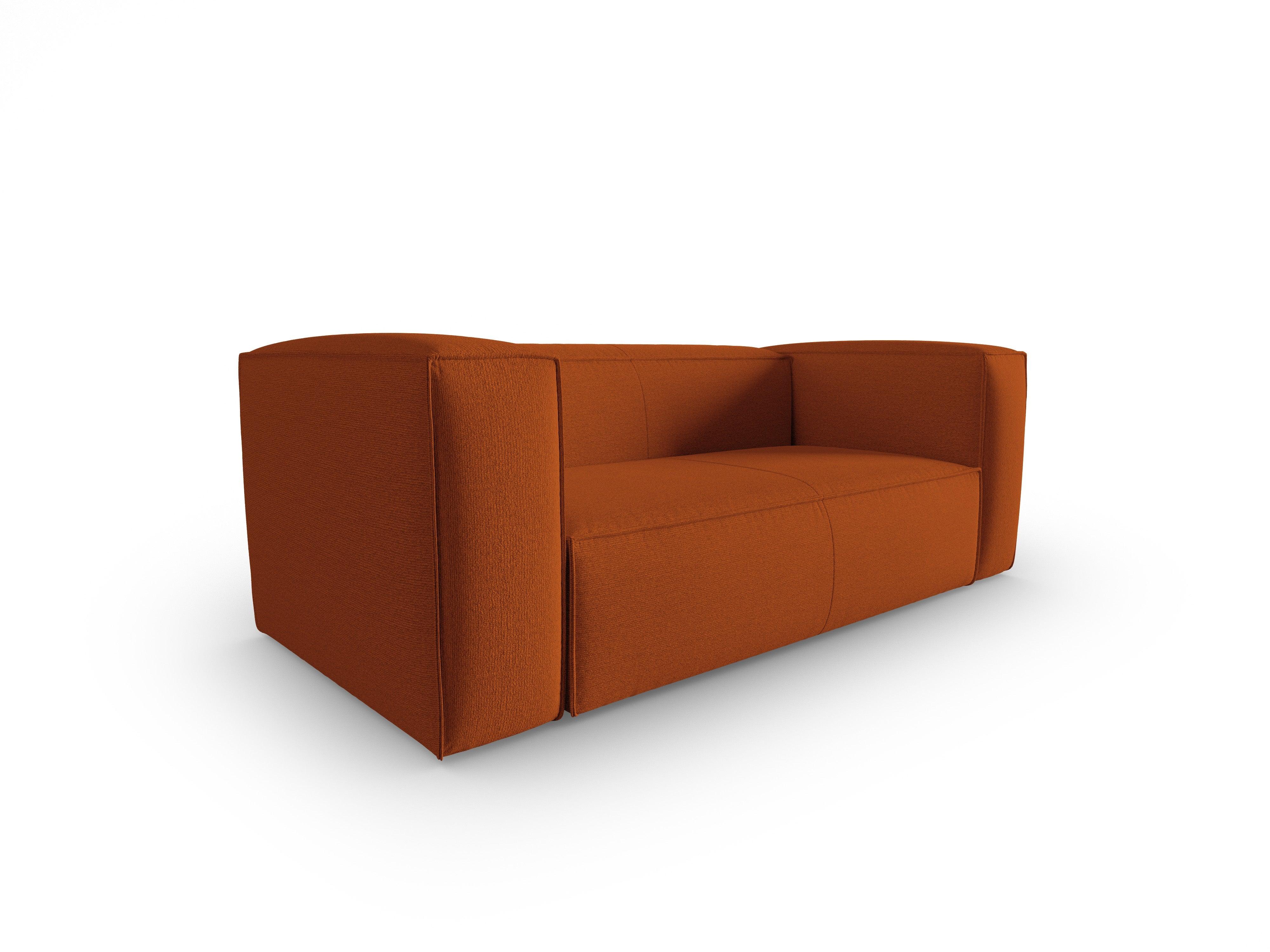 2-seater sofa MACKAY terracotta boucle