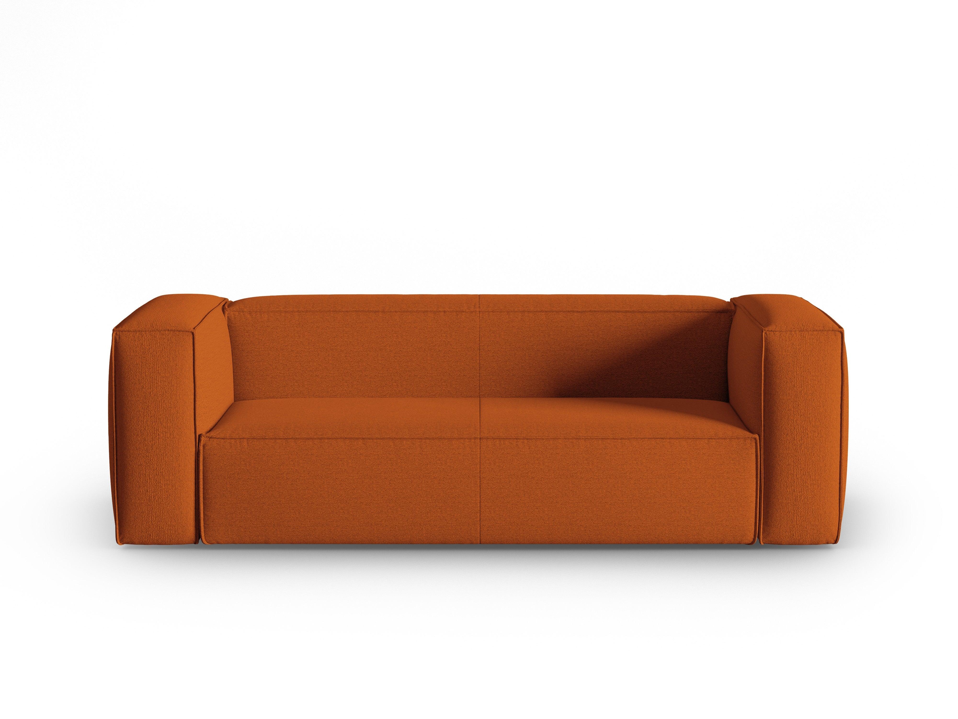 3-seater sofa MACKAY terracotta boucle