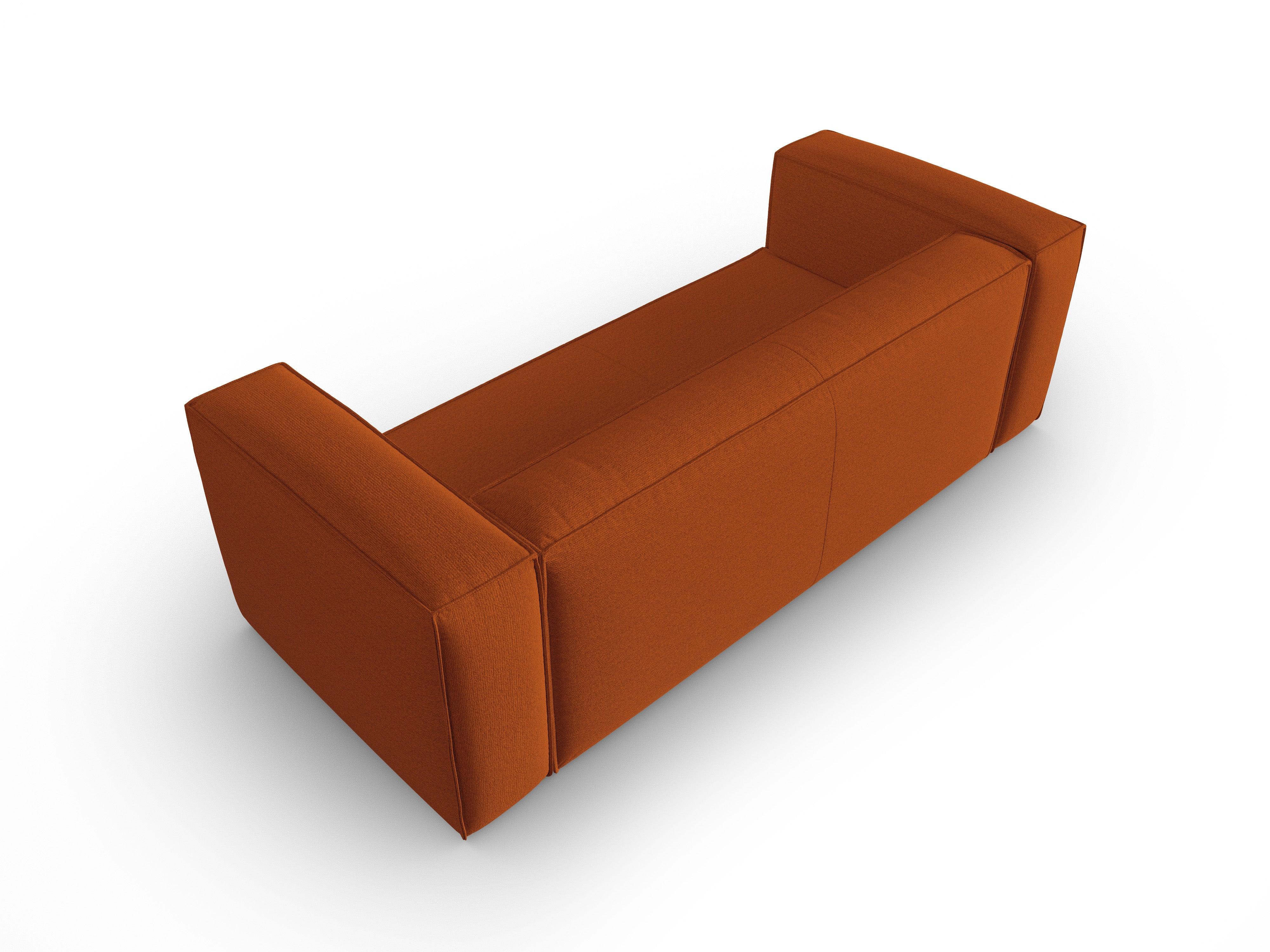 3-seater sofa MACKAY terracotta boucle