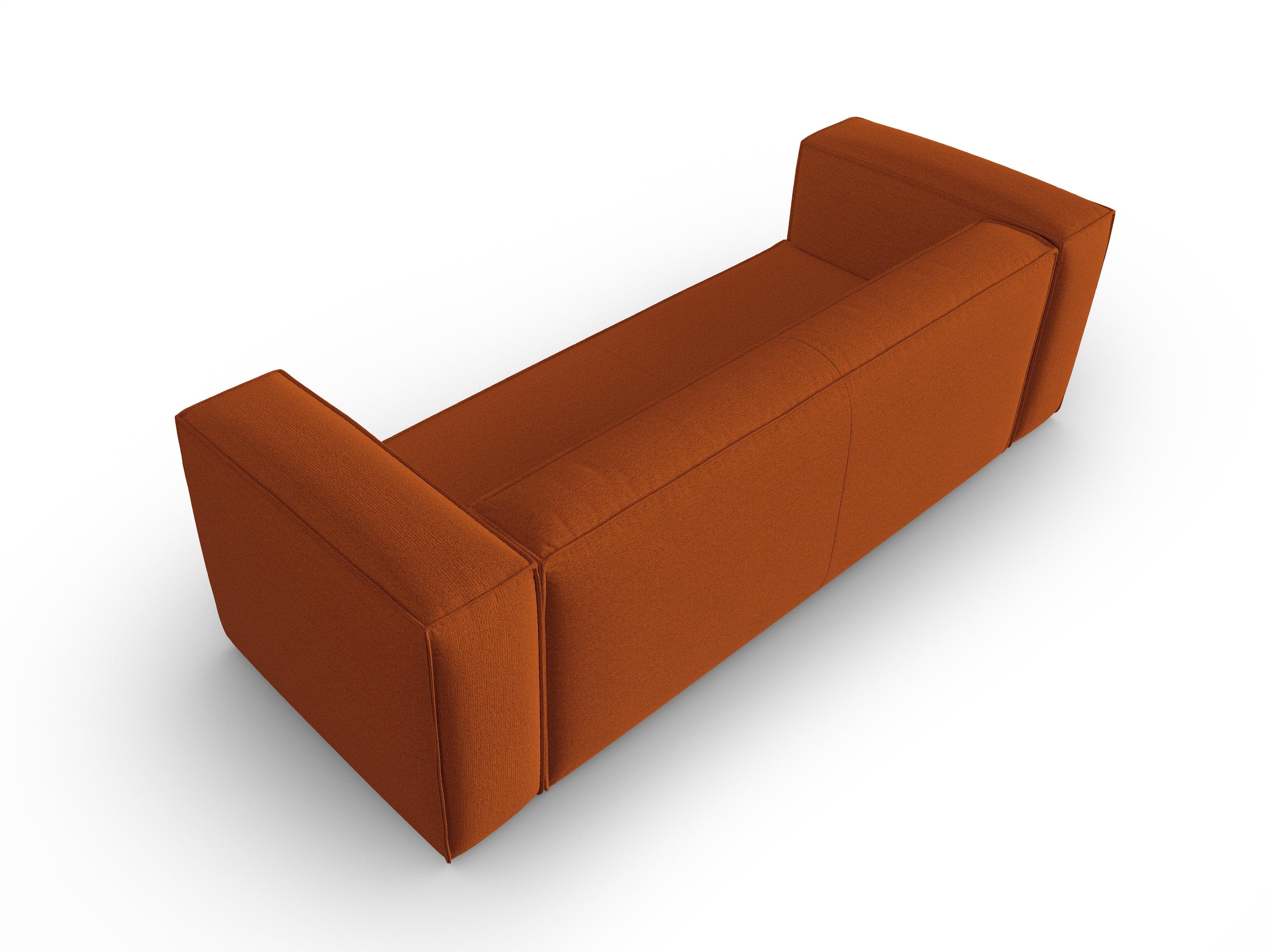 4-seater sofa MACKAY terracotta boucle