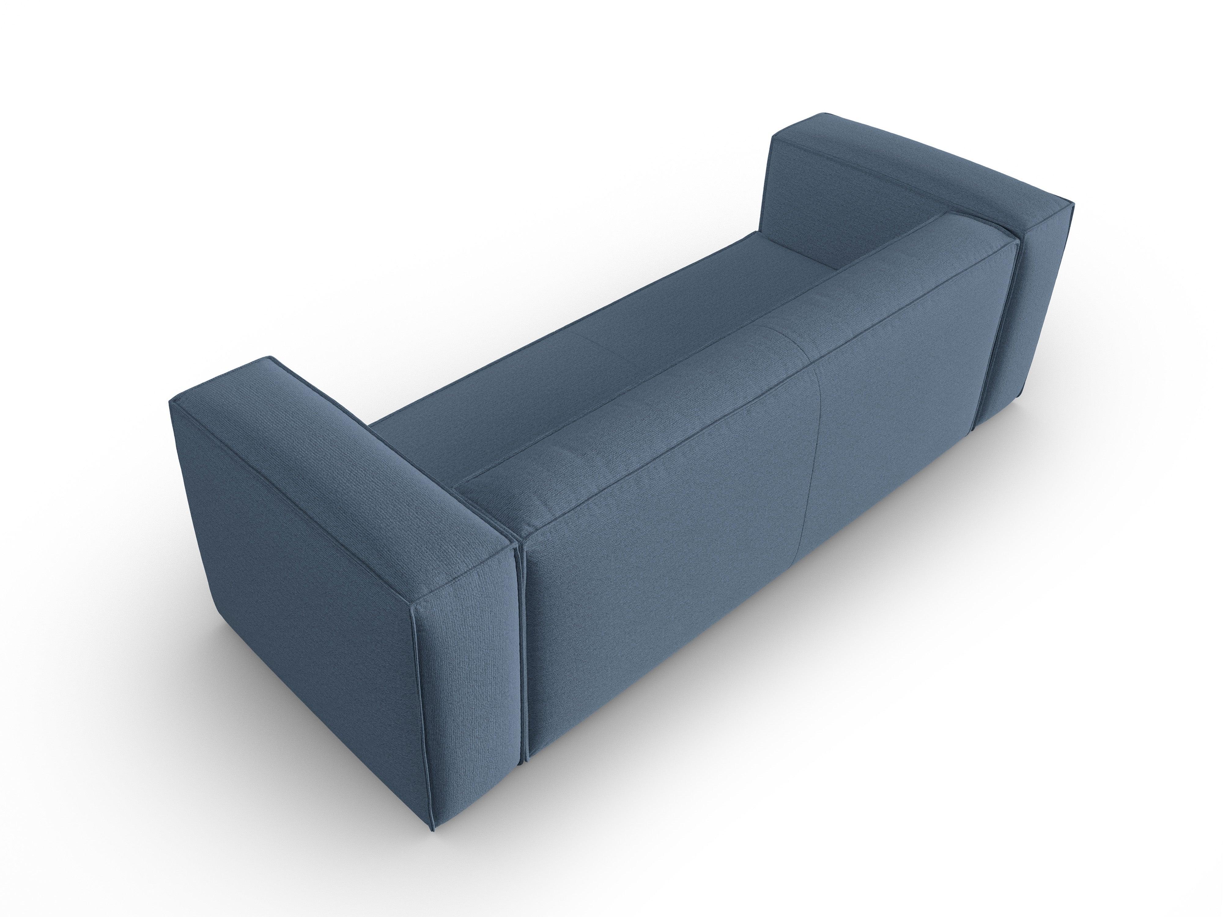 4-seater sofa MACKAY blue boucle