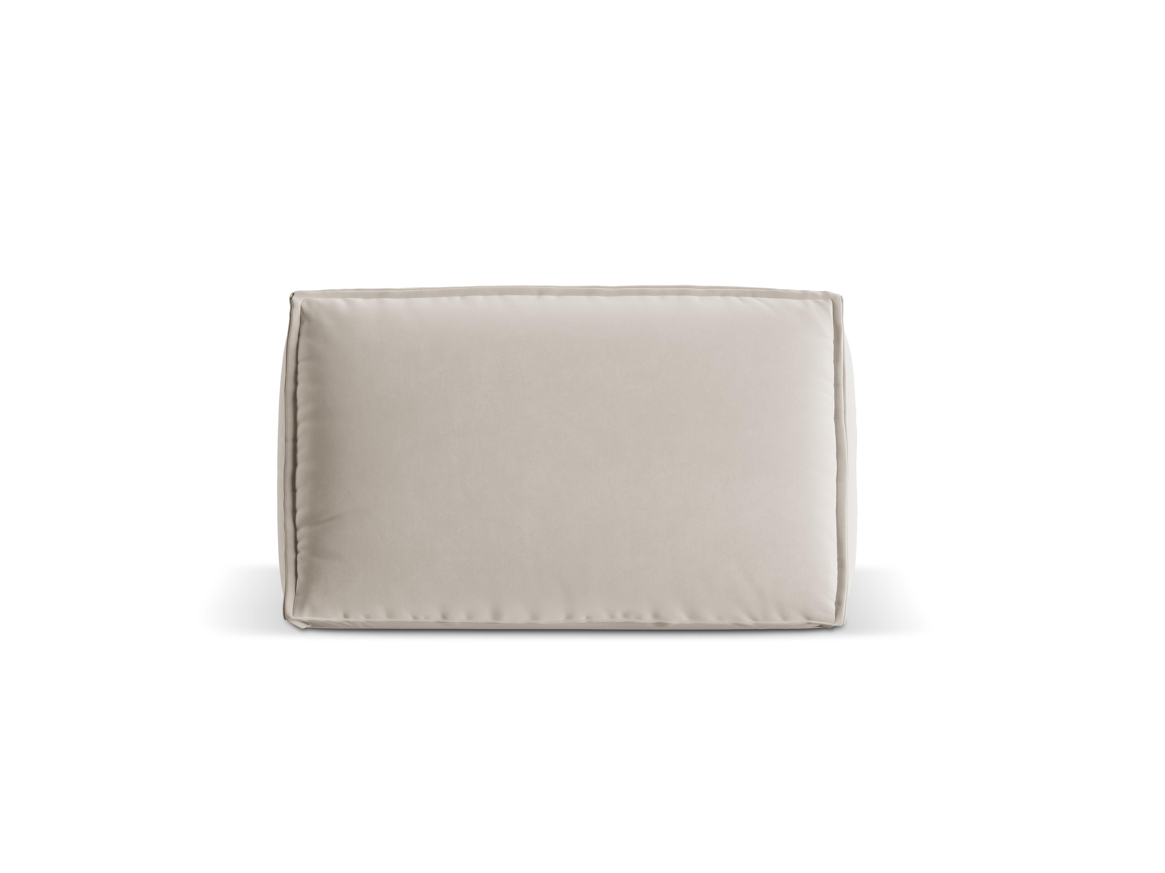 MACKAY velvet pillow light beige