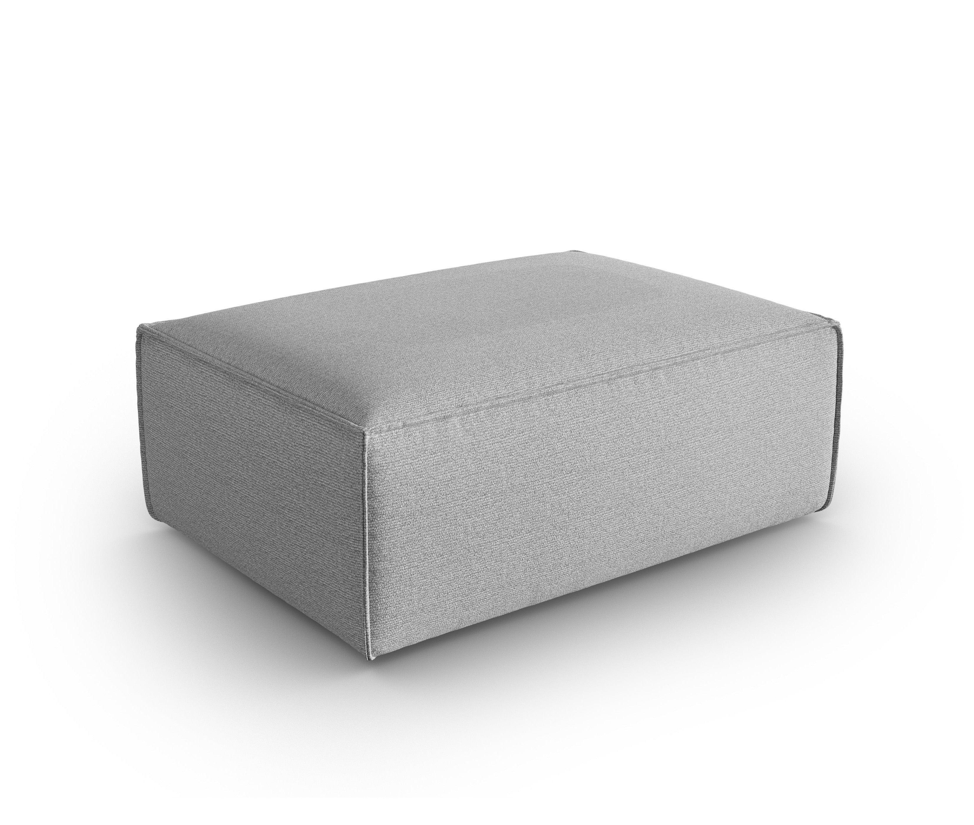 MACKAY pouffe grey boucle