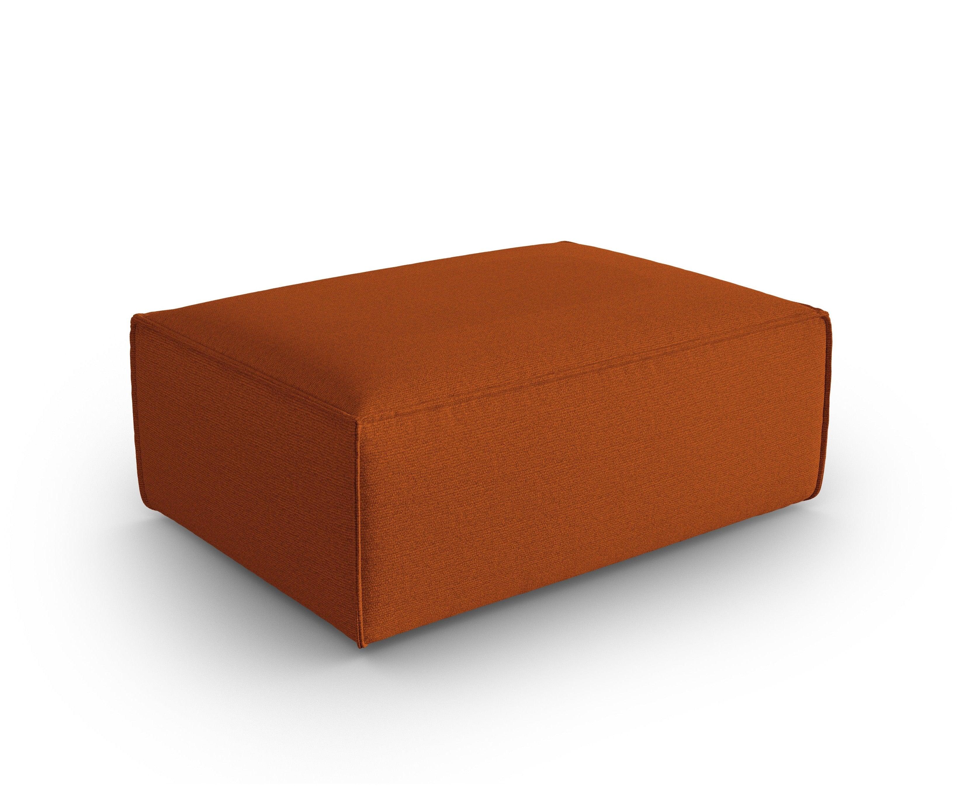 MACKAY pouffe terracotta boucle