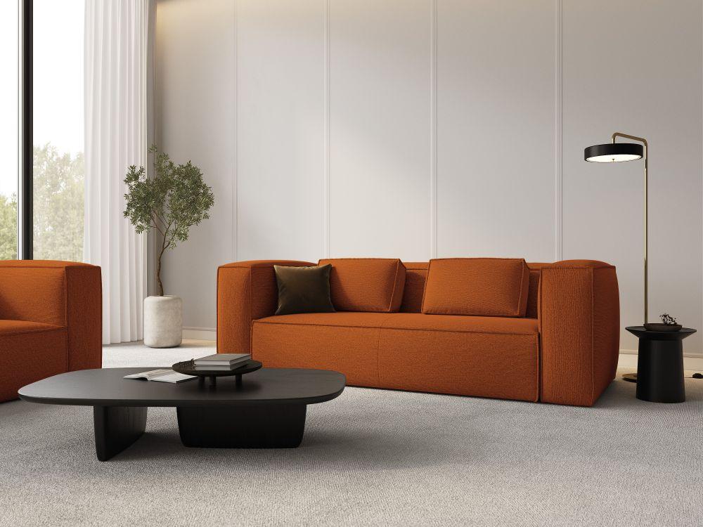 3-seater sofa MACKAY terracotta boucle