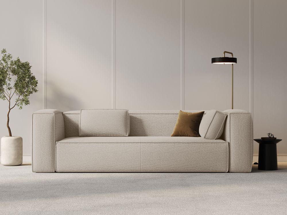 4-seater sofa MACKAY beige boucle