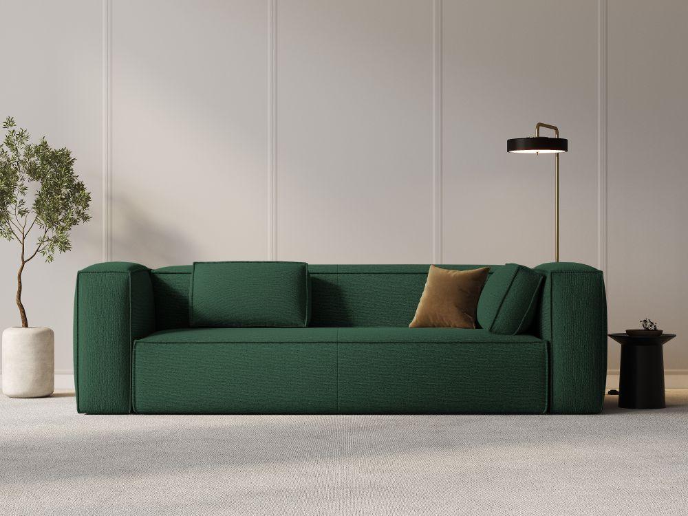 4-seater sofa MACKAY green boucle