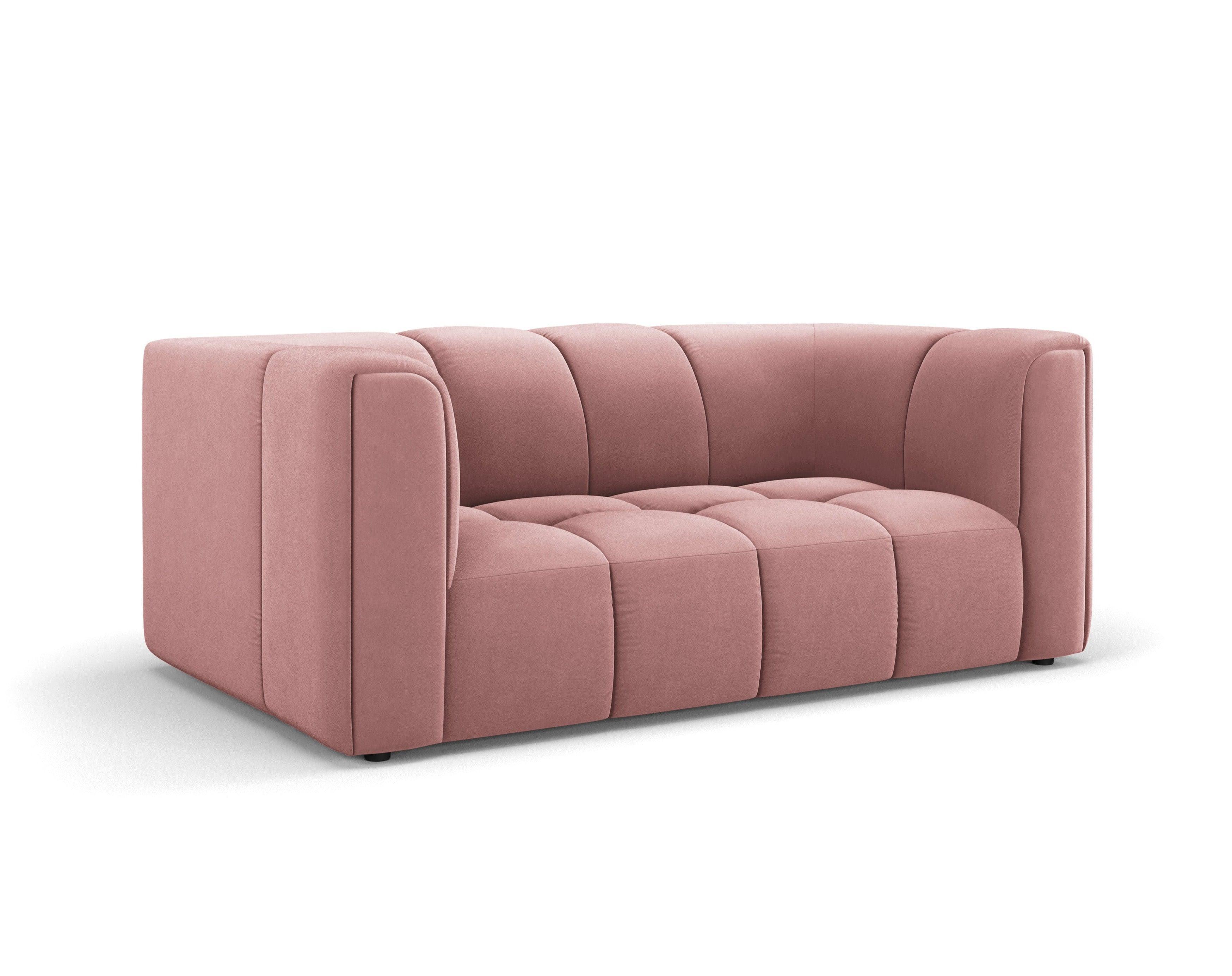 Velvet 2-seater sofa FRANCESCA pink Milo Casa Eye on Design