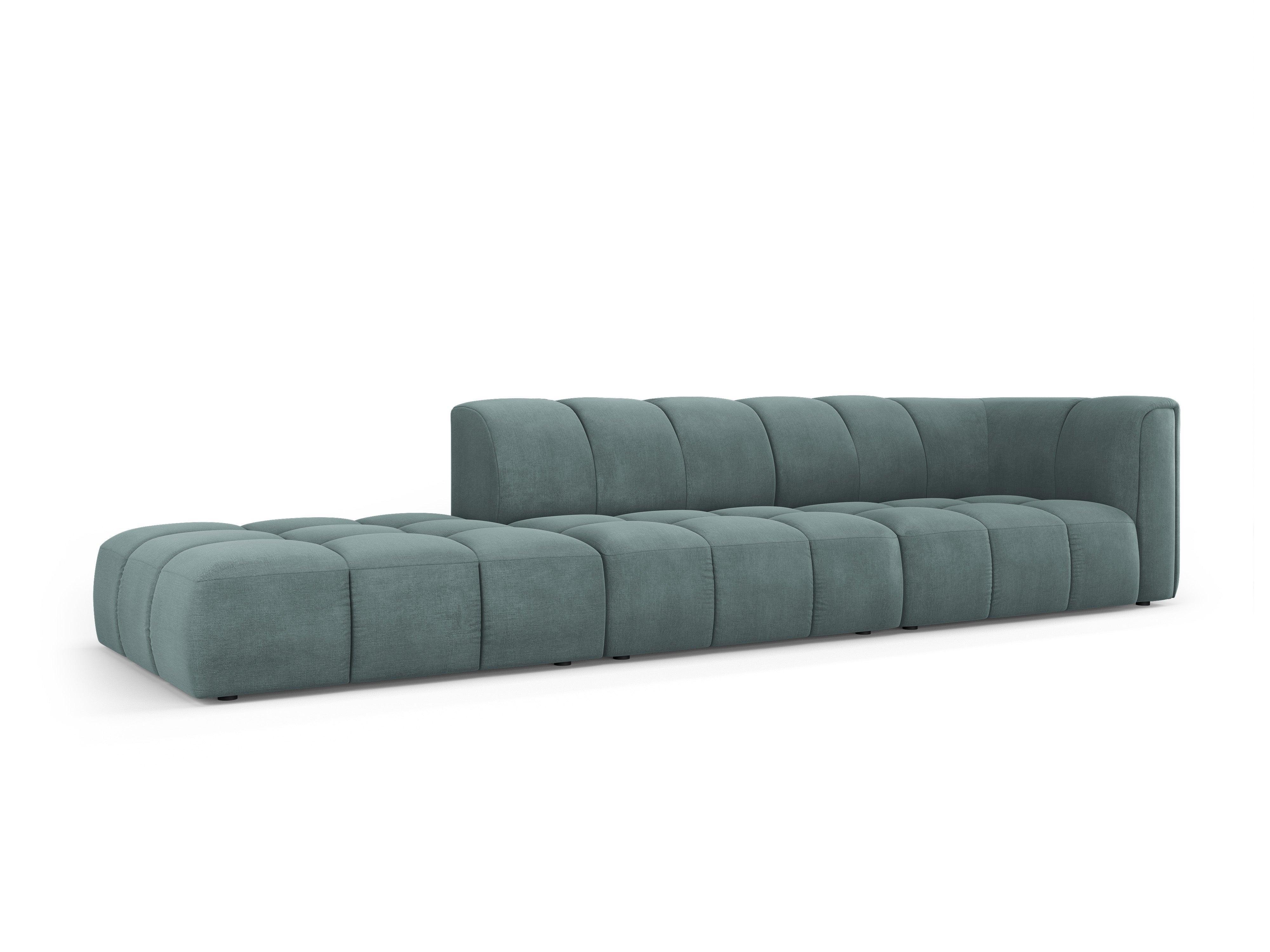 Sofa left FRANCESCA sea green chenille Milo Casa Eye on Design