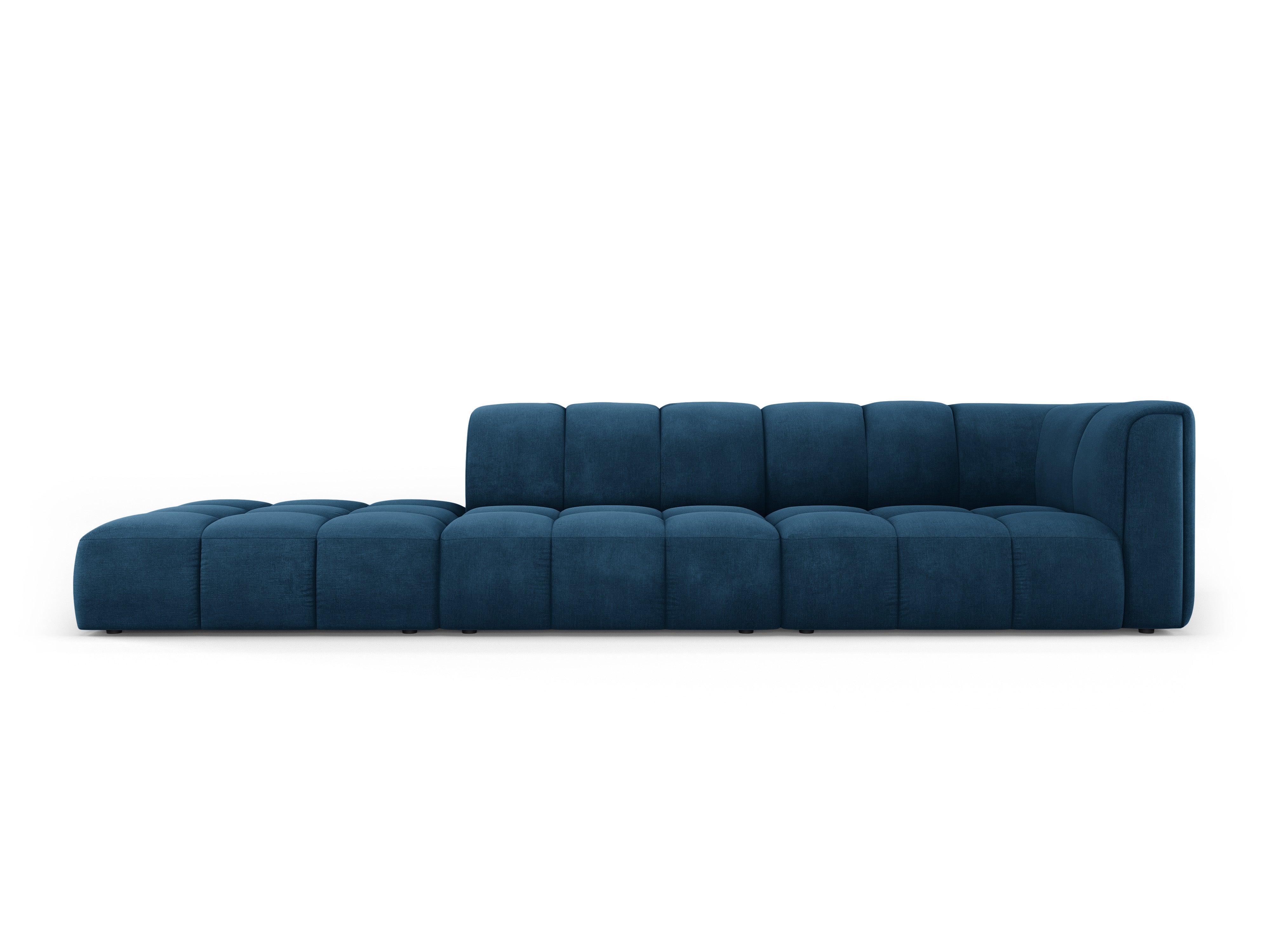 Sofa left FRANCESCA royal blue chenille Milo Casa Eye on Design