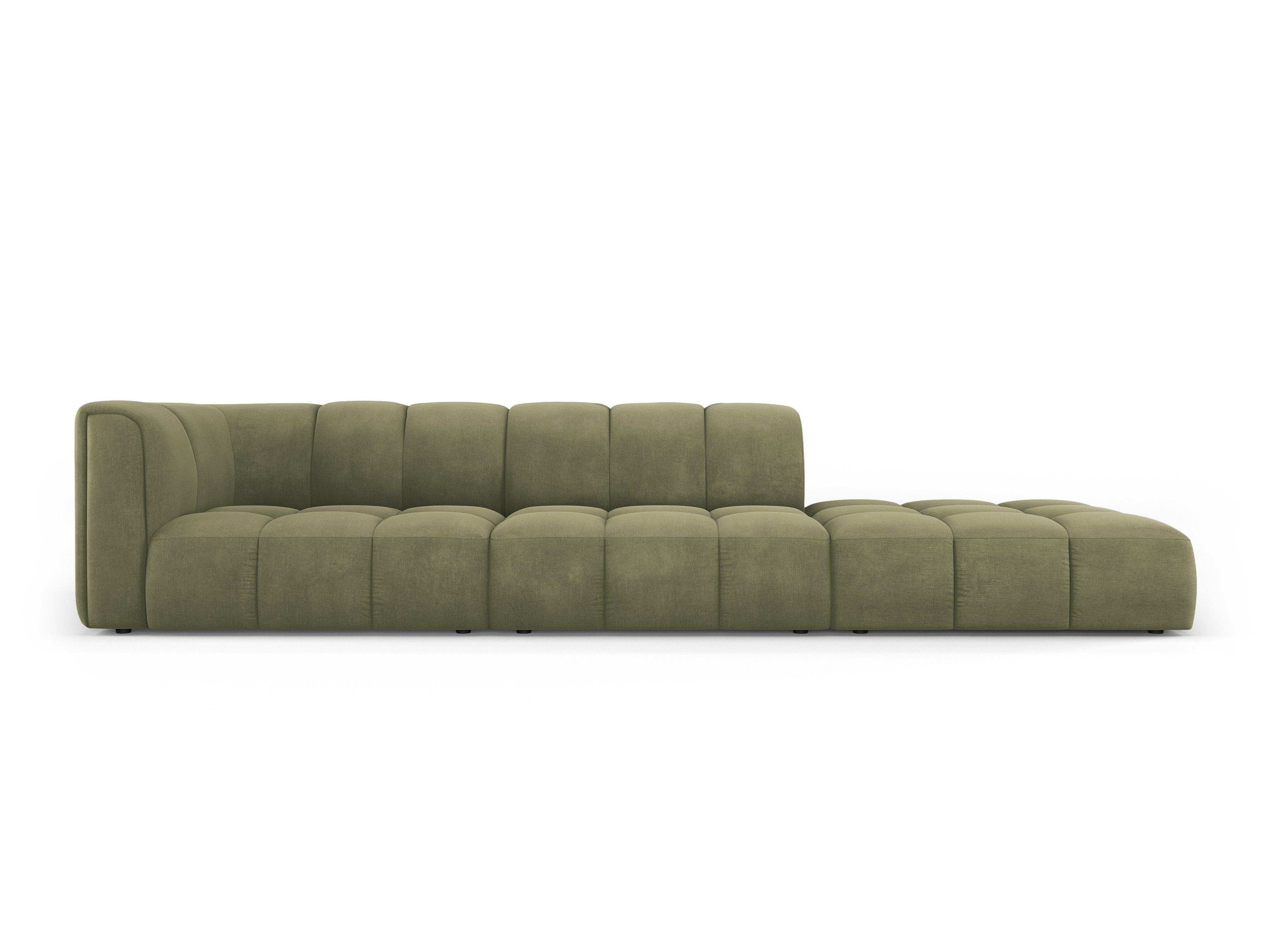 Sofa right FRANCESCA light green chenille Milo Casa Eye on Design