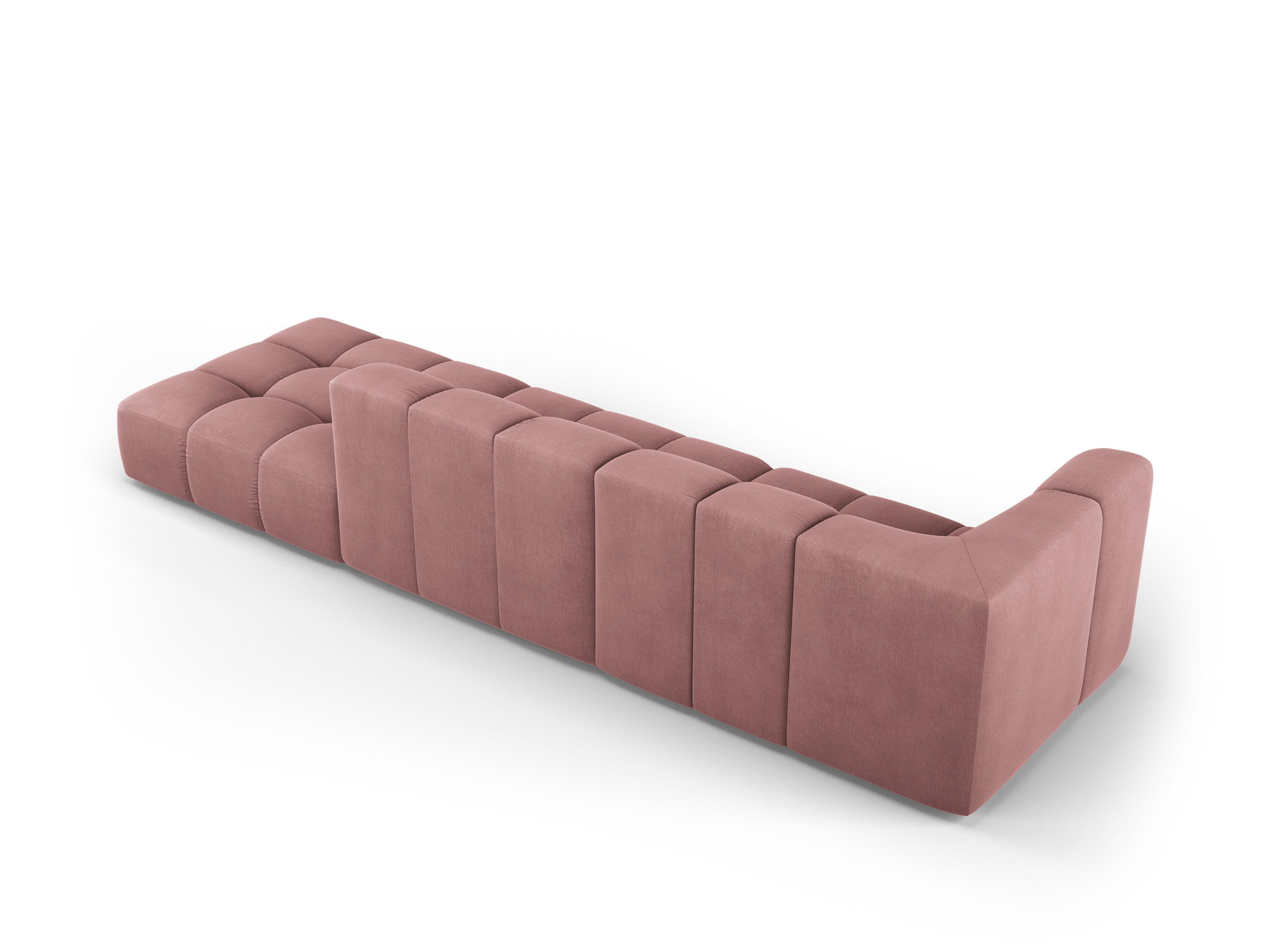 Sofa right side FRANCESCA pink chenille Milo Casa Eye on Design