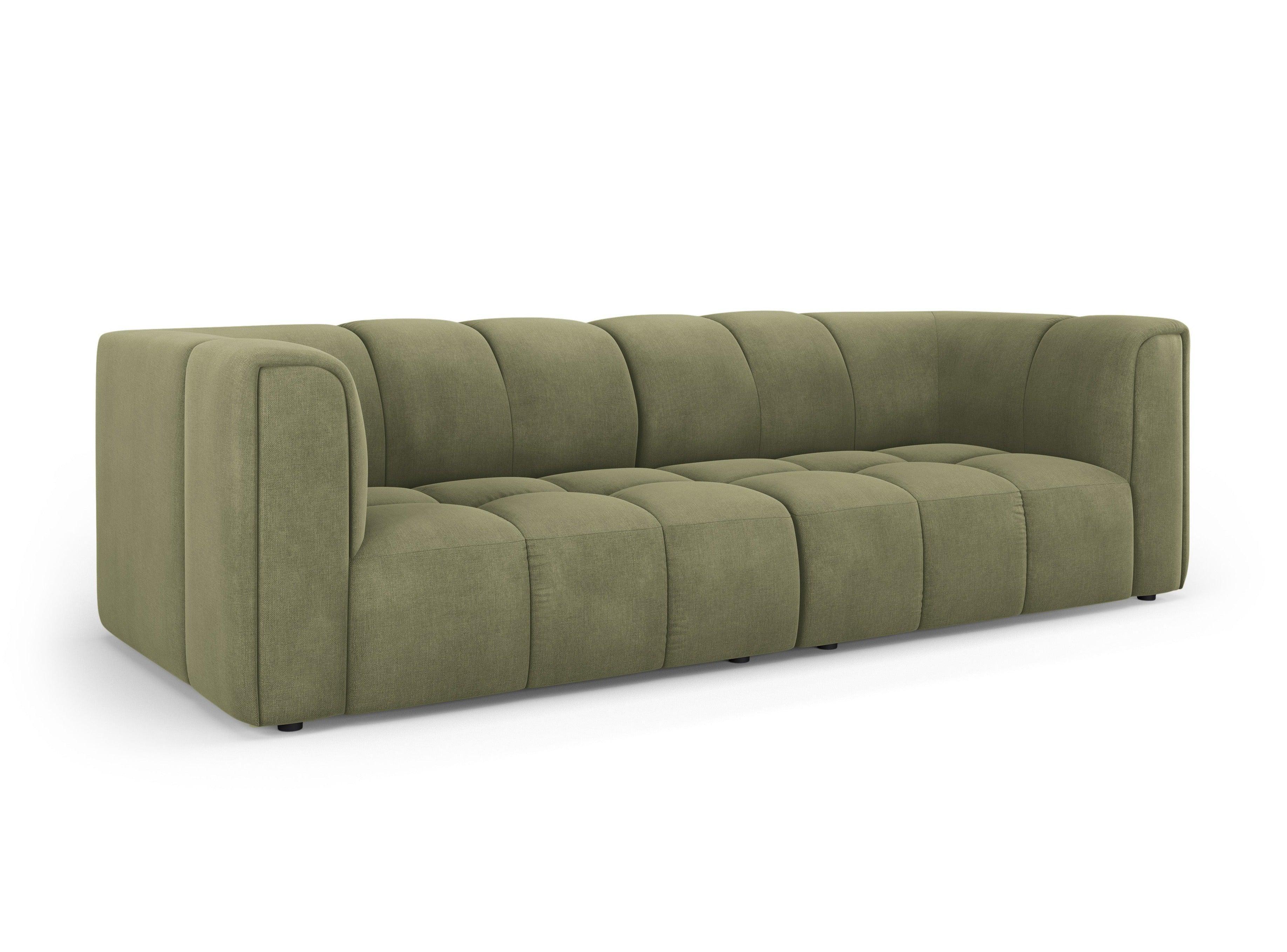 FRANCESCA 3 seater sofa light green chenille Milo Casa Eye on Design