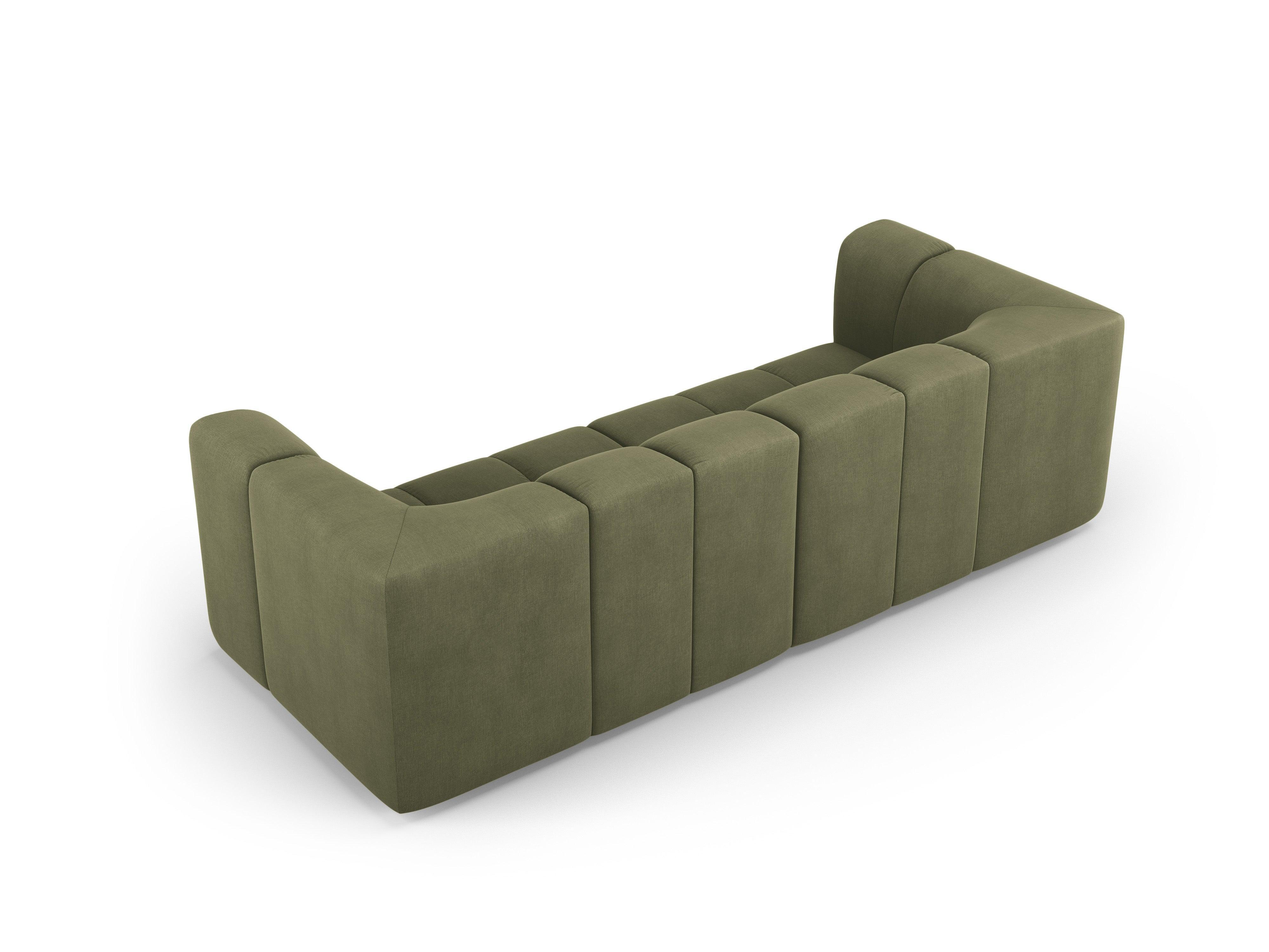 FRANCESCA 3 seater sofa light green chenille Milo Casa Eye on Design