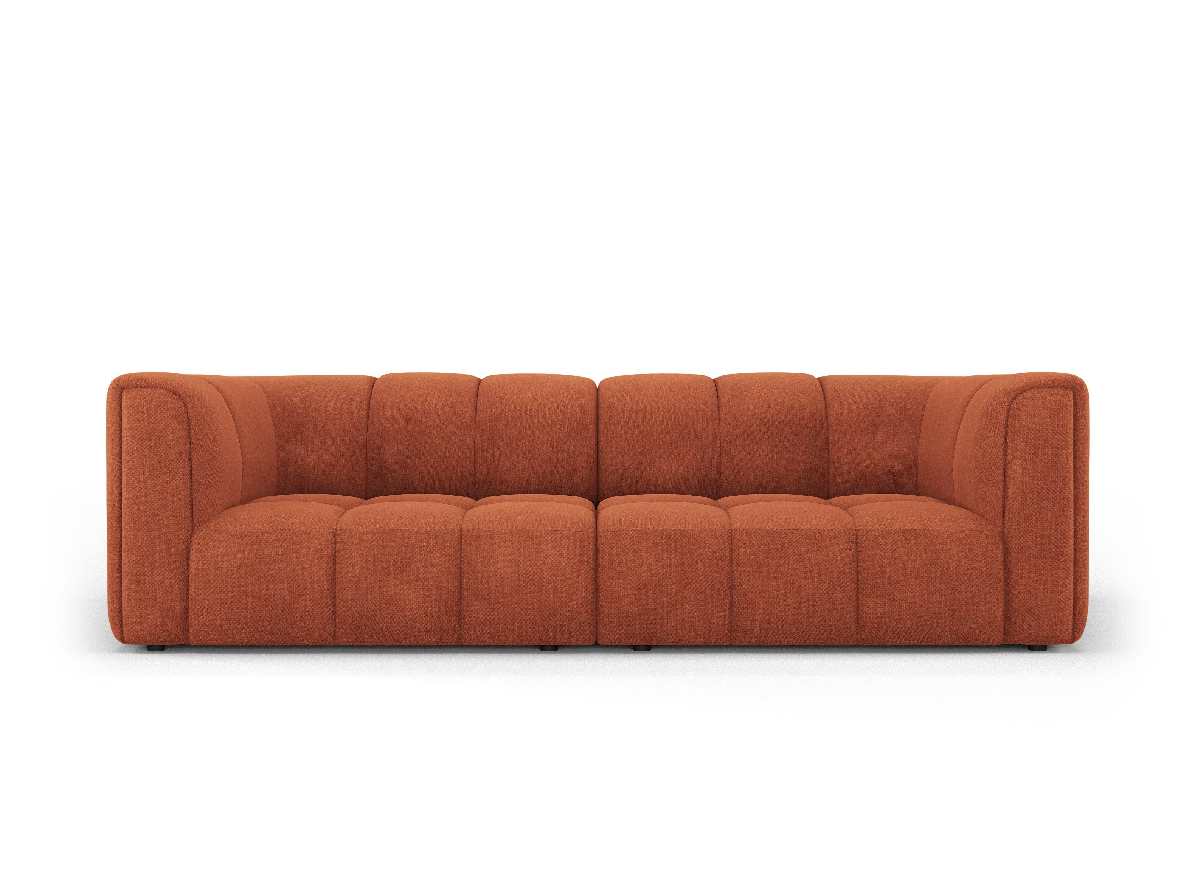 FRANCESCA 3 seater sofa terracotta chenille Milo Casa Eye on Design