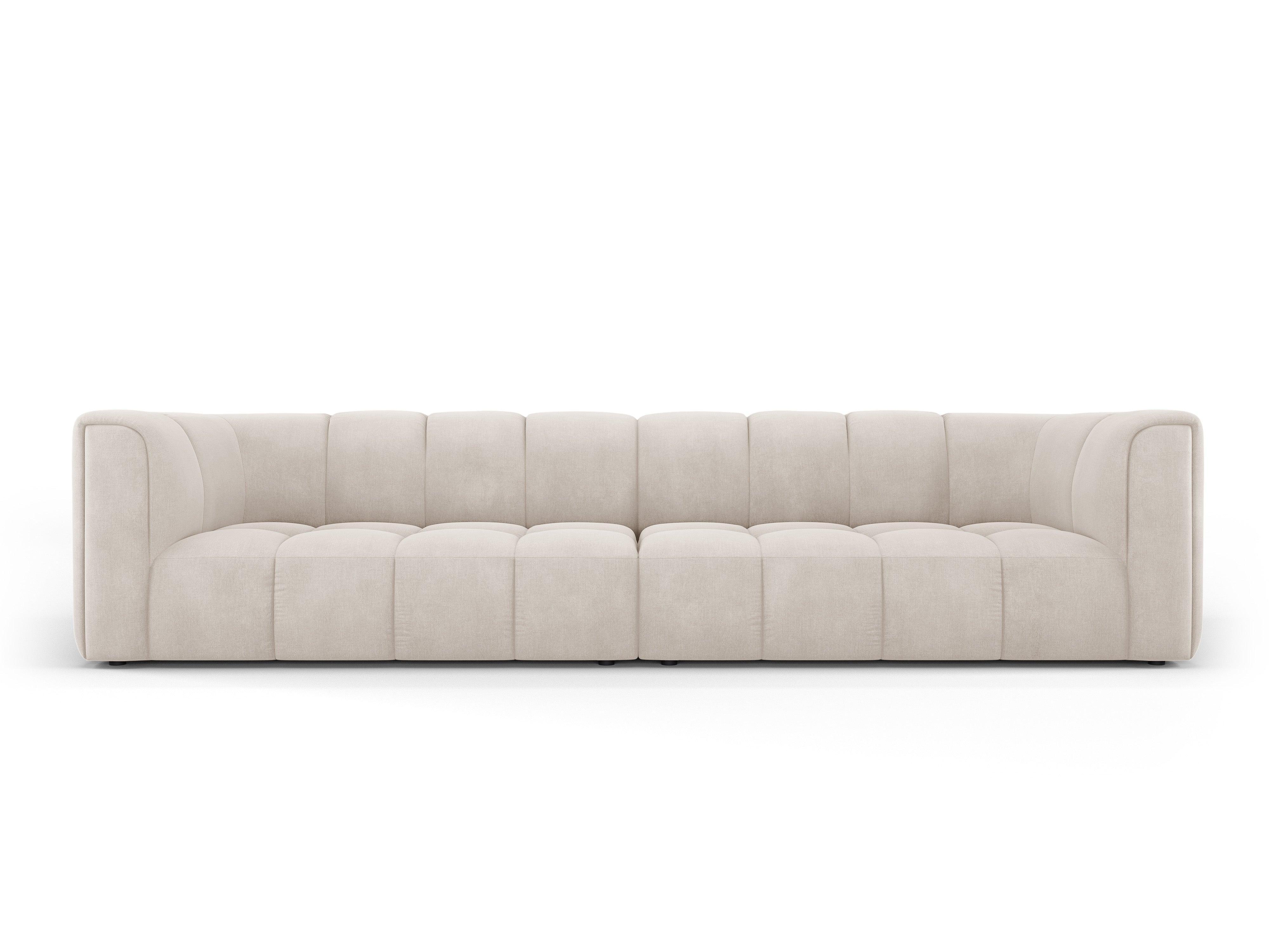 4-seater sofa FRANCESCA beige chenille Milo Casa Eye on Design