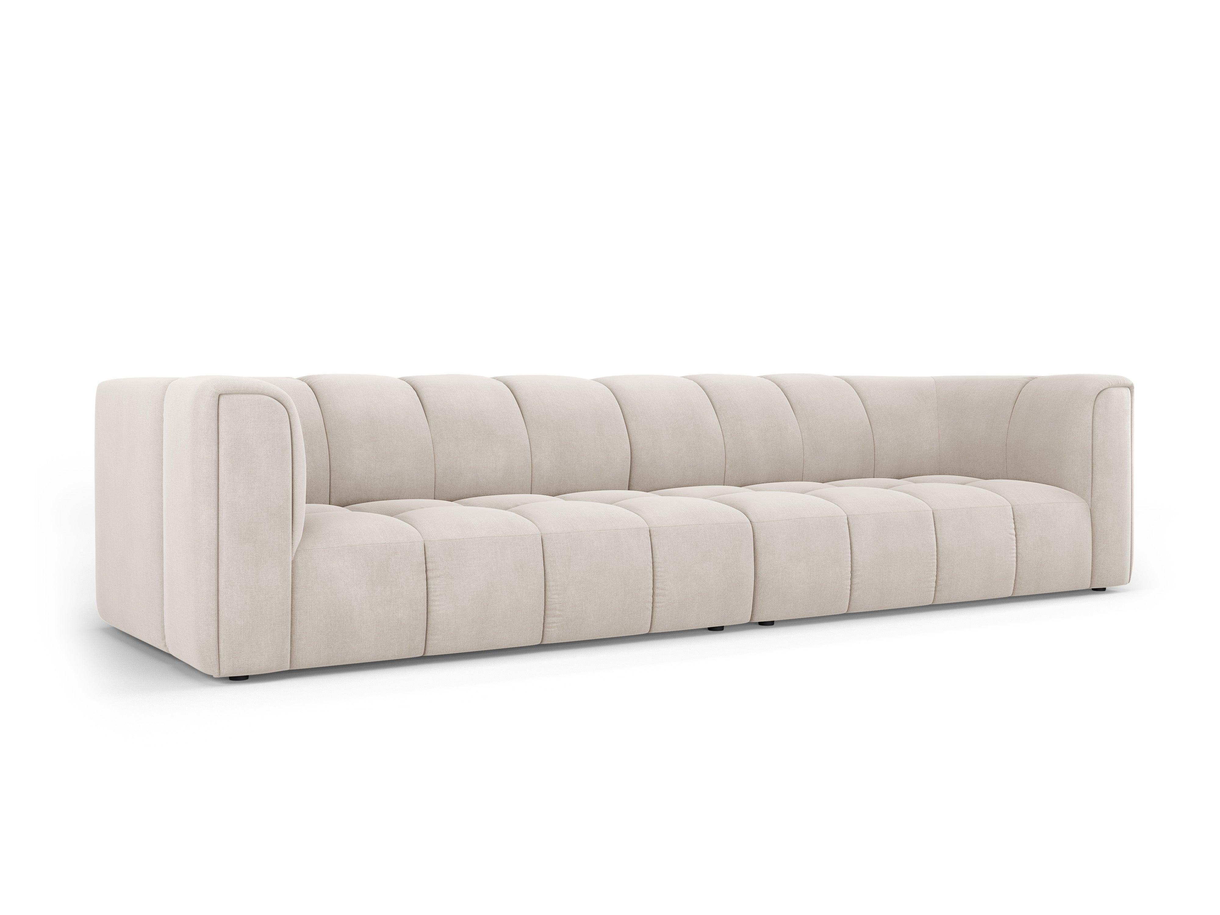 4-seater sofa FRANCESCA beige chenille Milo Casa Eye on Design