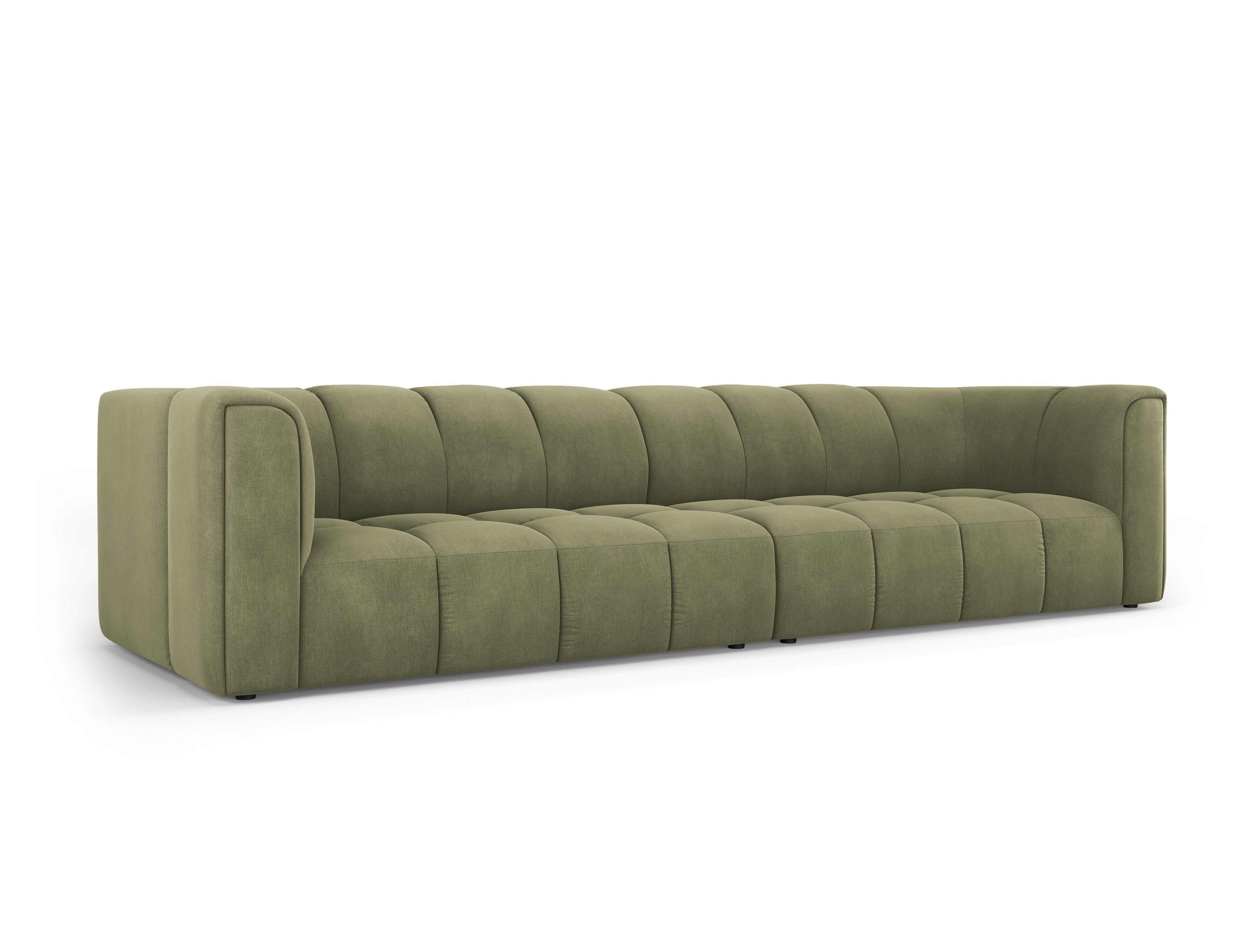 FRANCESCA 4-seater sofa light green chenille Milo Casa Eye on Design