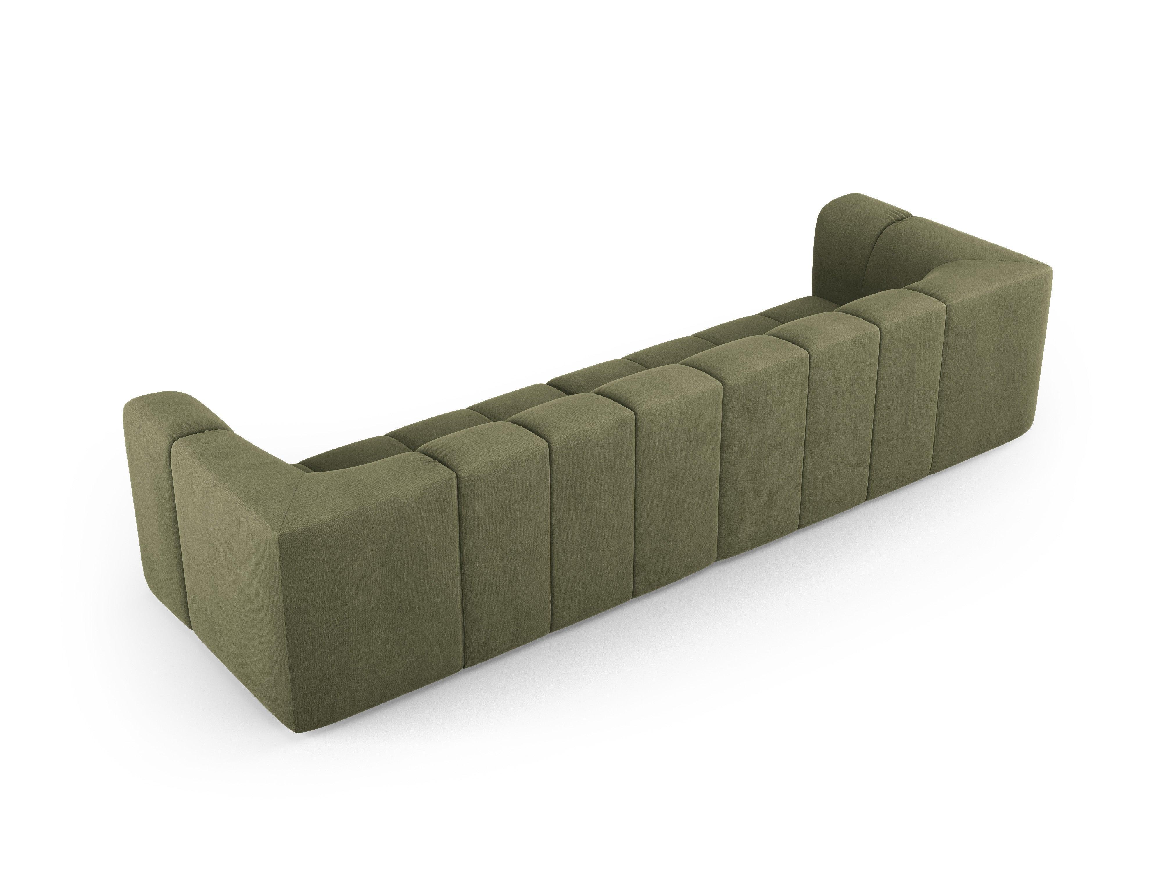 4-seater sofa FRANCESCA light green chenille Milo Casa Eye on Design