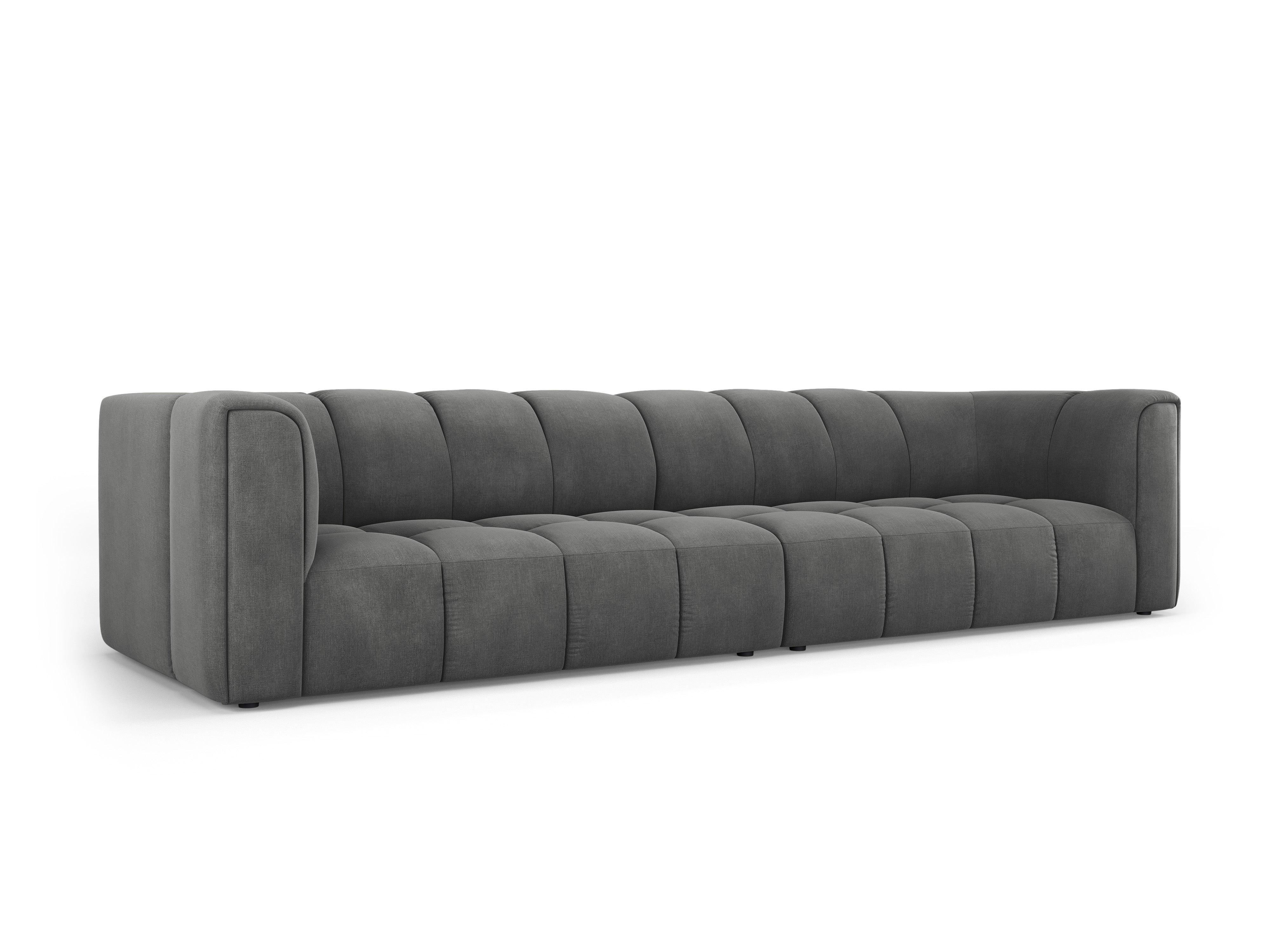 FRANCESCA 4 seater sofa dark grey chenille Milo Casa Eye on Design