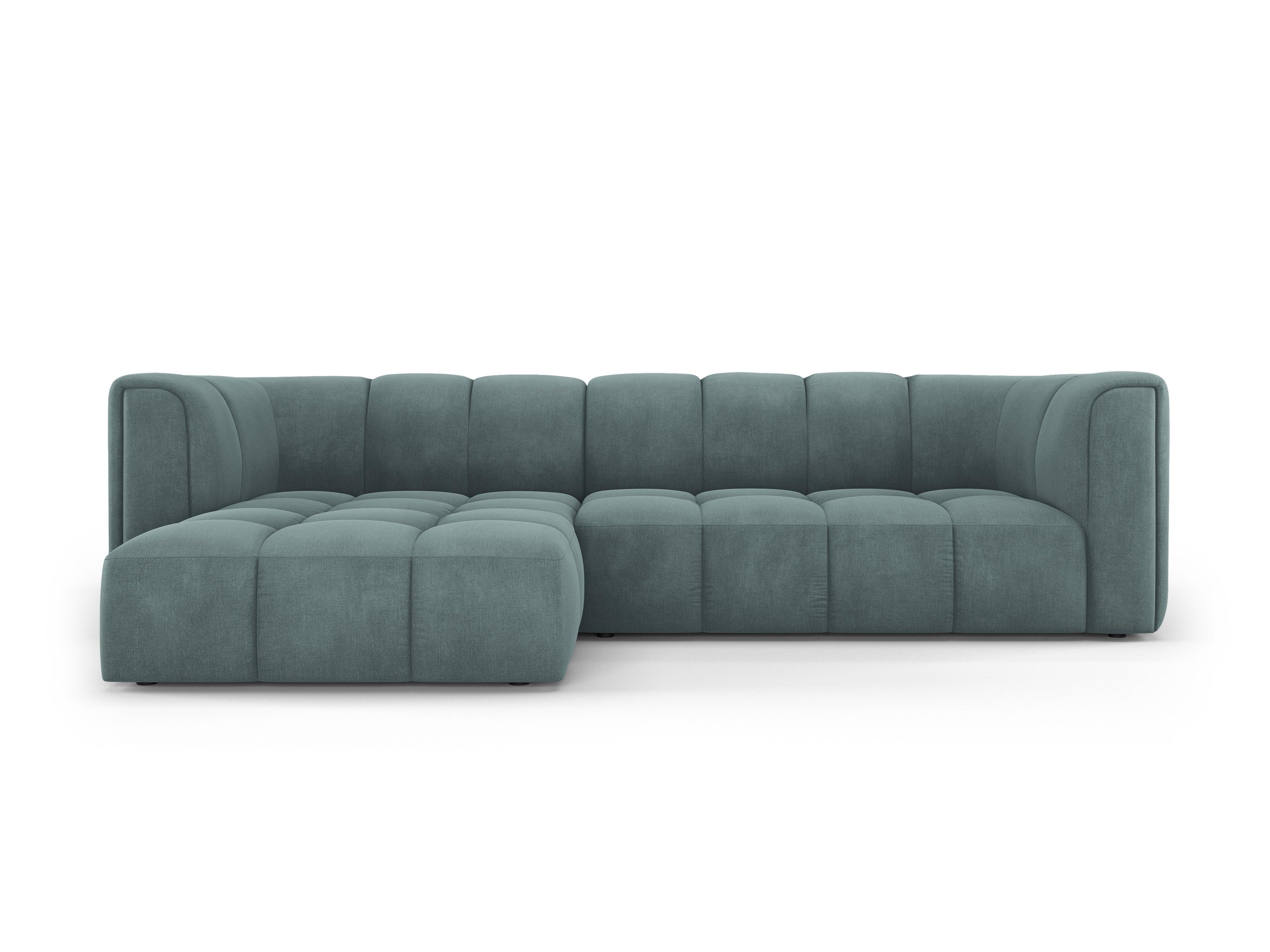 FRANCESCA 3 seater sofa bed left seafoam green chenille Milo Casa Eye on Design