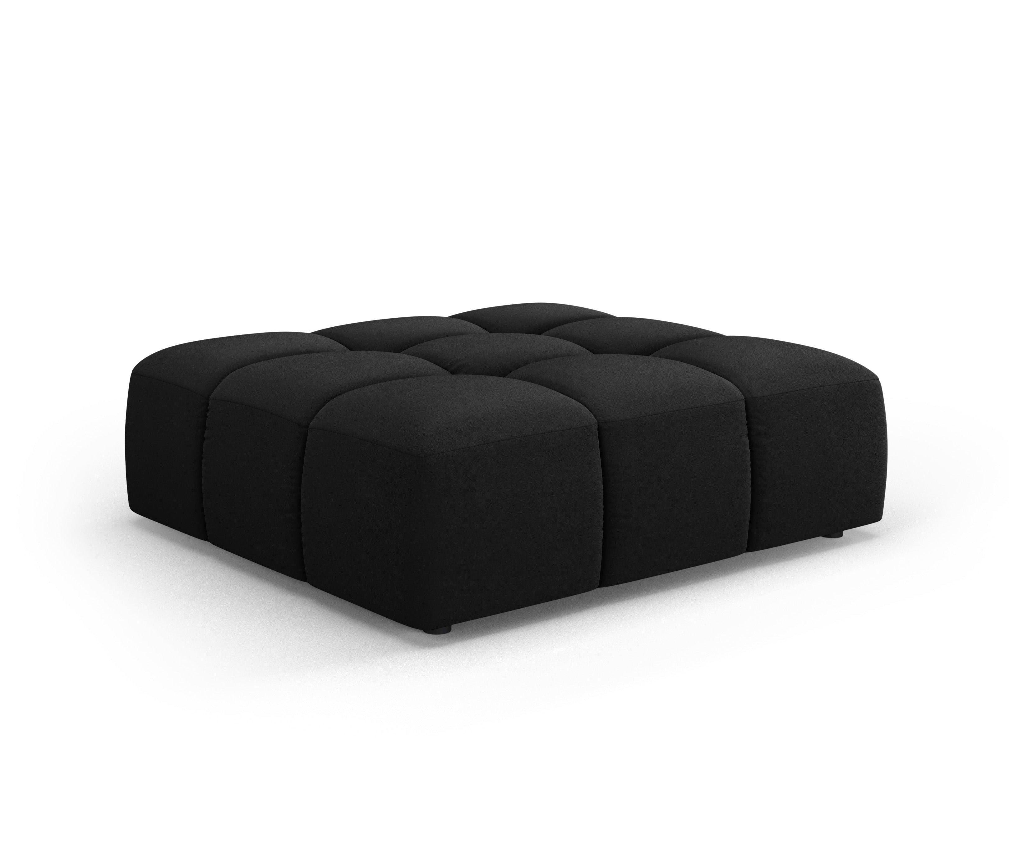 FRANCESCA velvet pouffe black Milo Casa Eye on Design