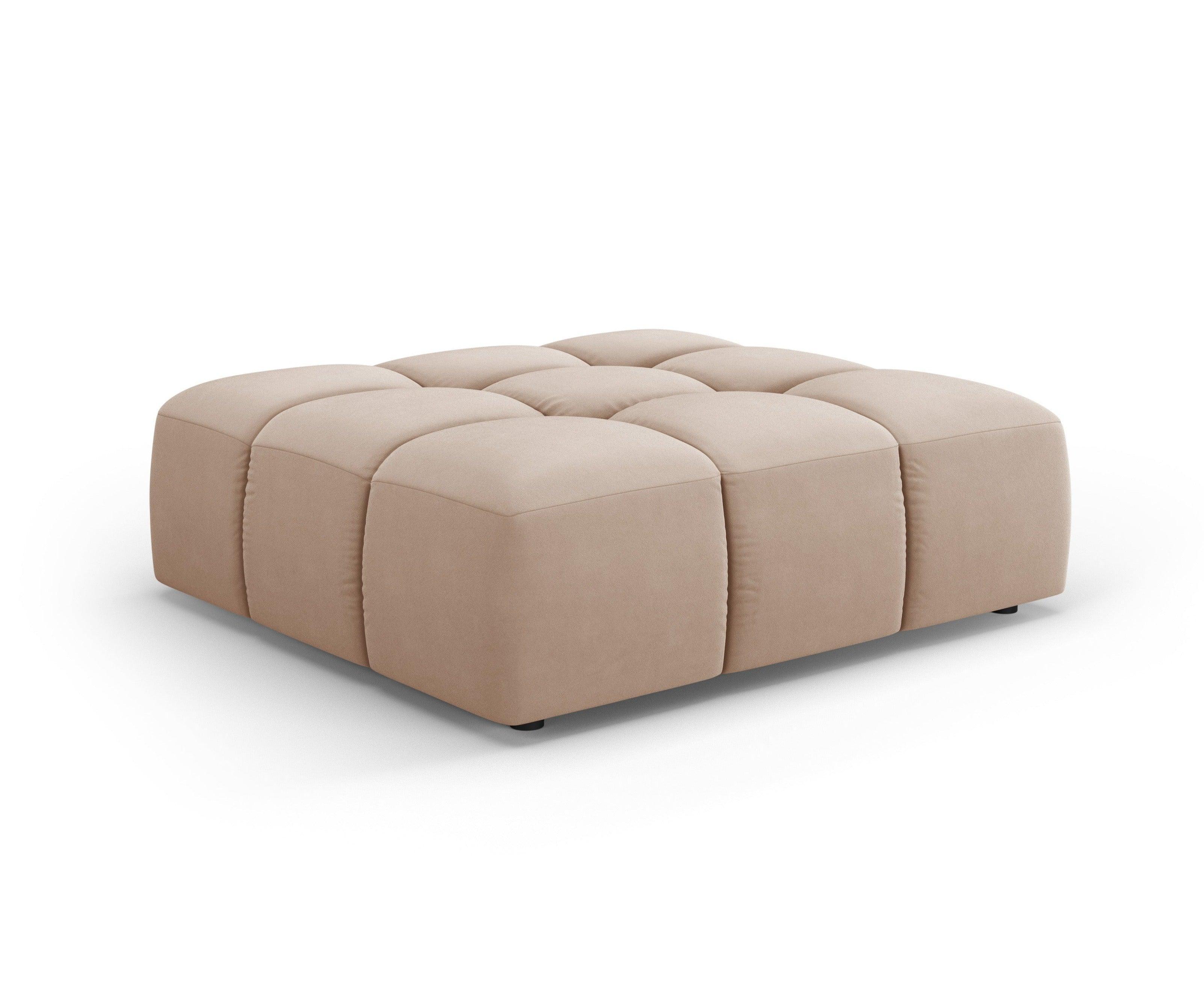 FRANCESCA velvet pouffe beige Milo Casa Eye on Design