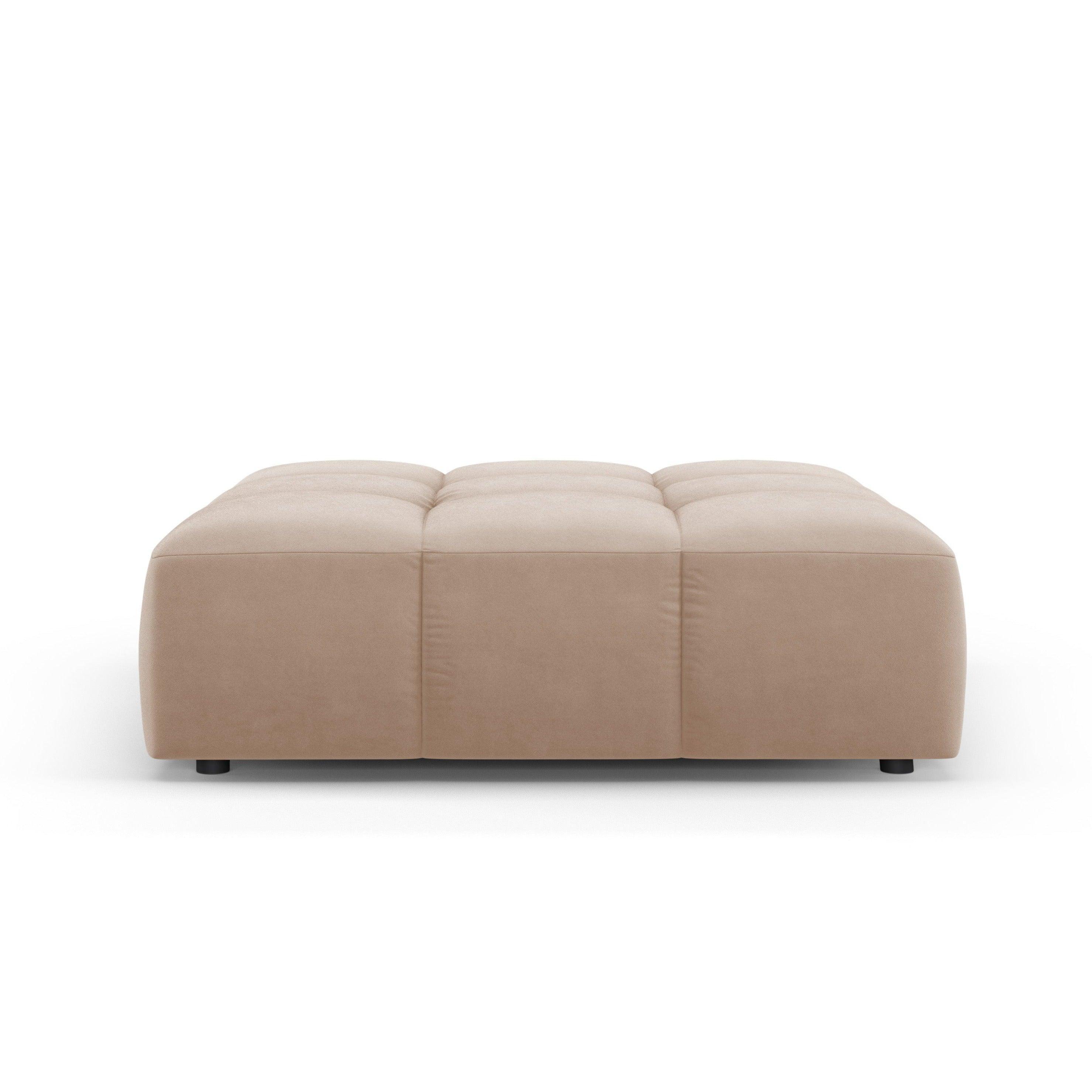 FRANCESCA velvet pouffe beige Milo Casa Eye on Design