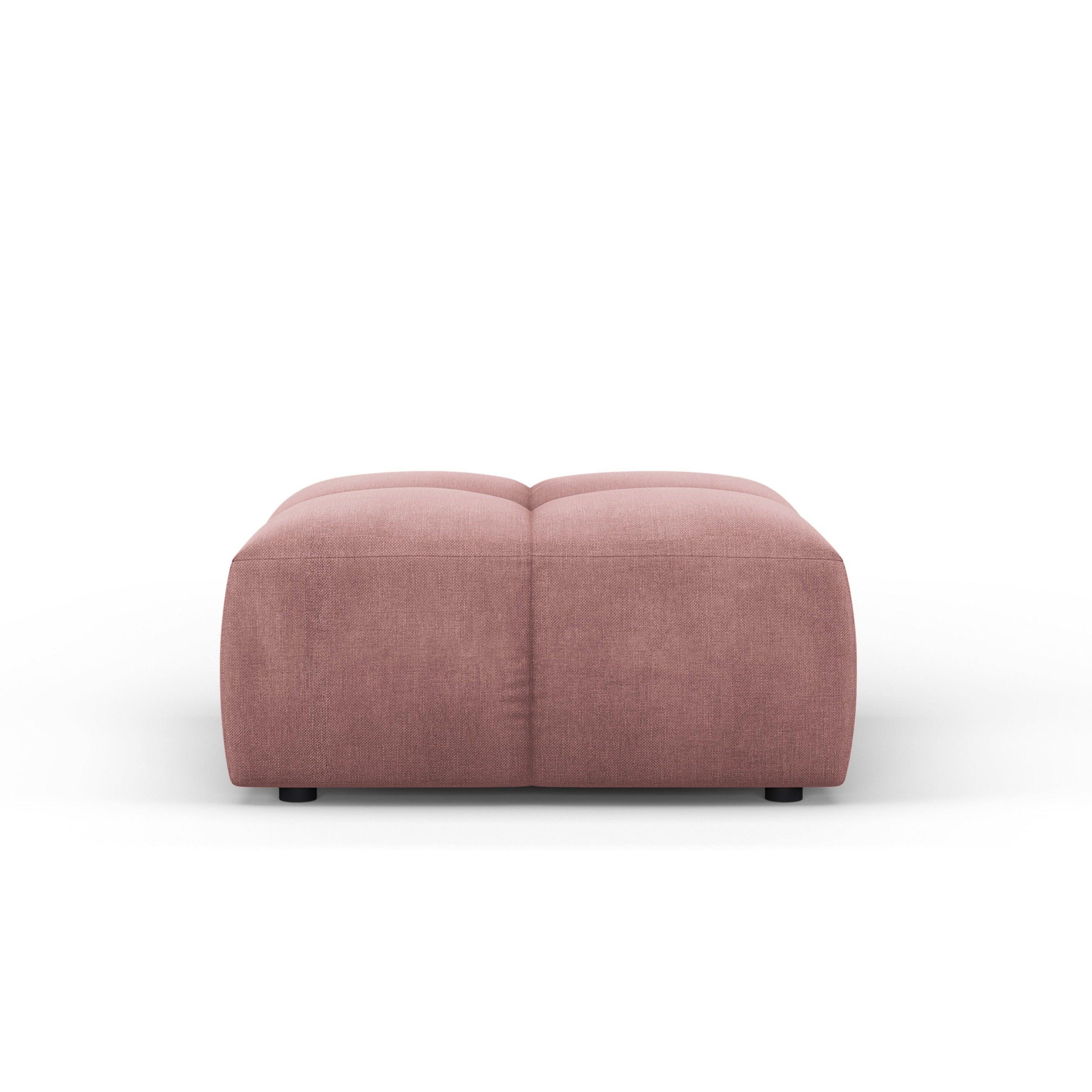 FRANCESCA footstool pink chenille Milo Casa Eye on Design