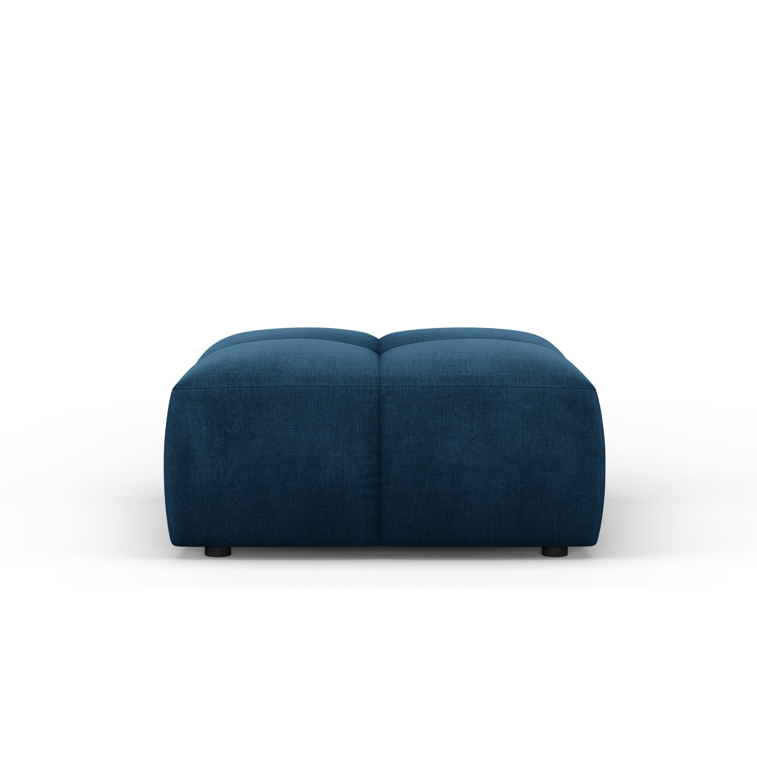 FRANCESCA footstool royal blue chenille Milo Casa Eye on Design