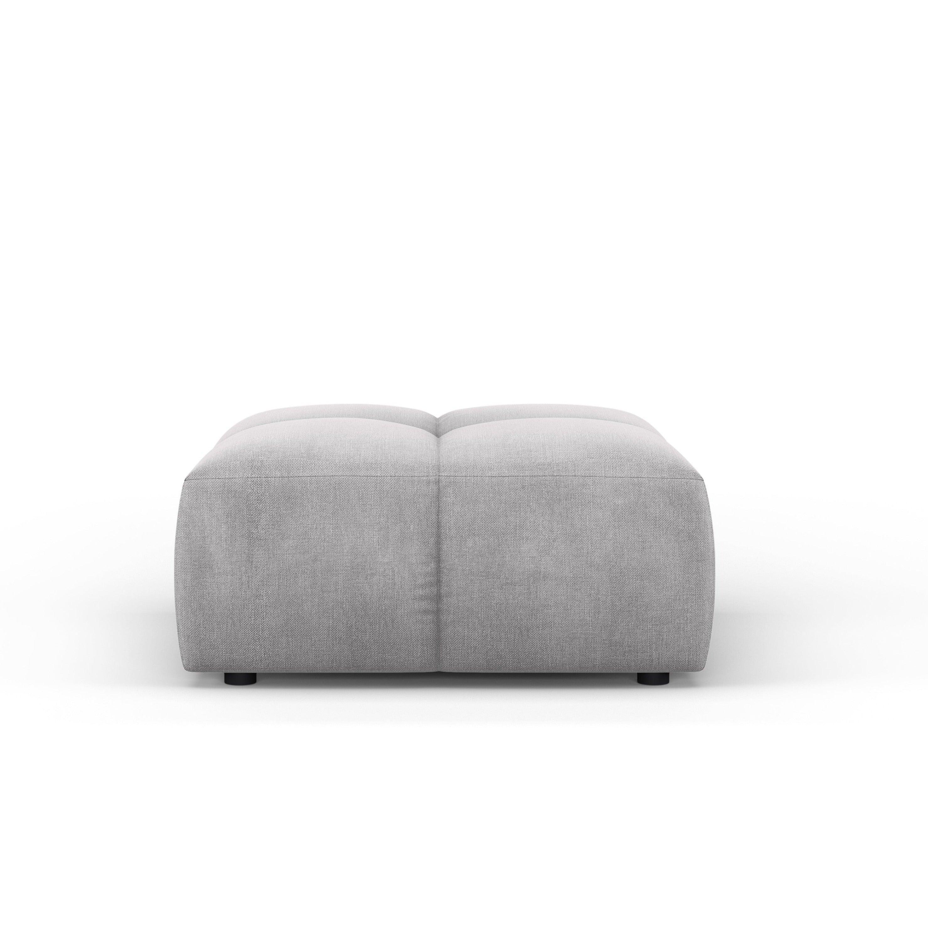 FRANCESCA footstool light grey chenille Milo Casa Eye on Design