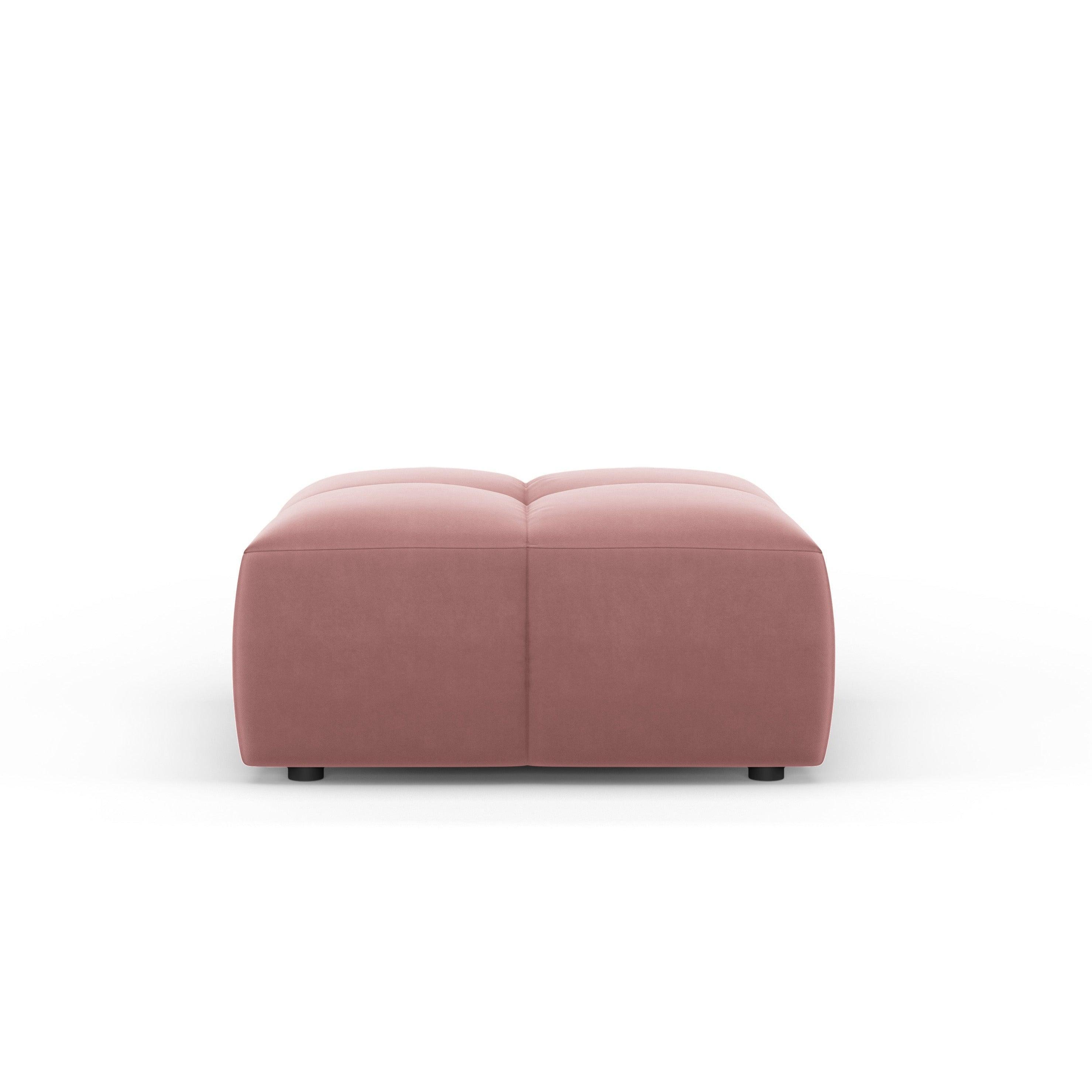 FRANCESCA velvet footstool pink Milo Casa Eye on Design