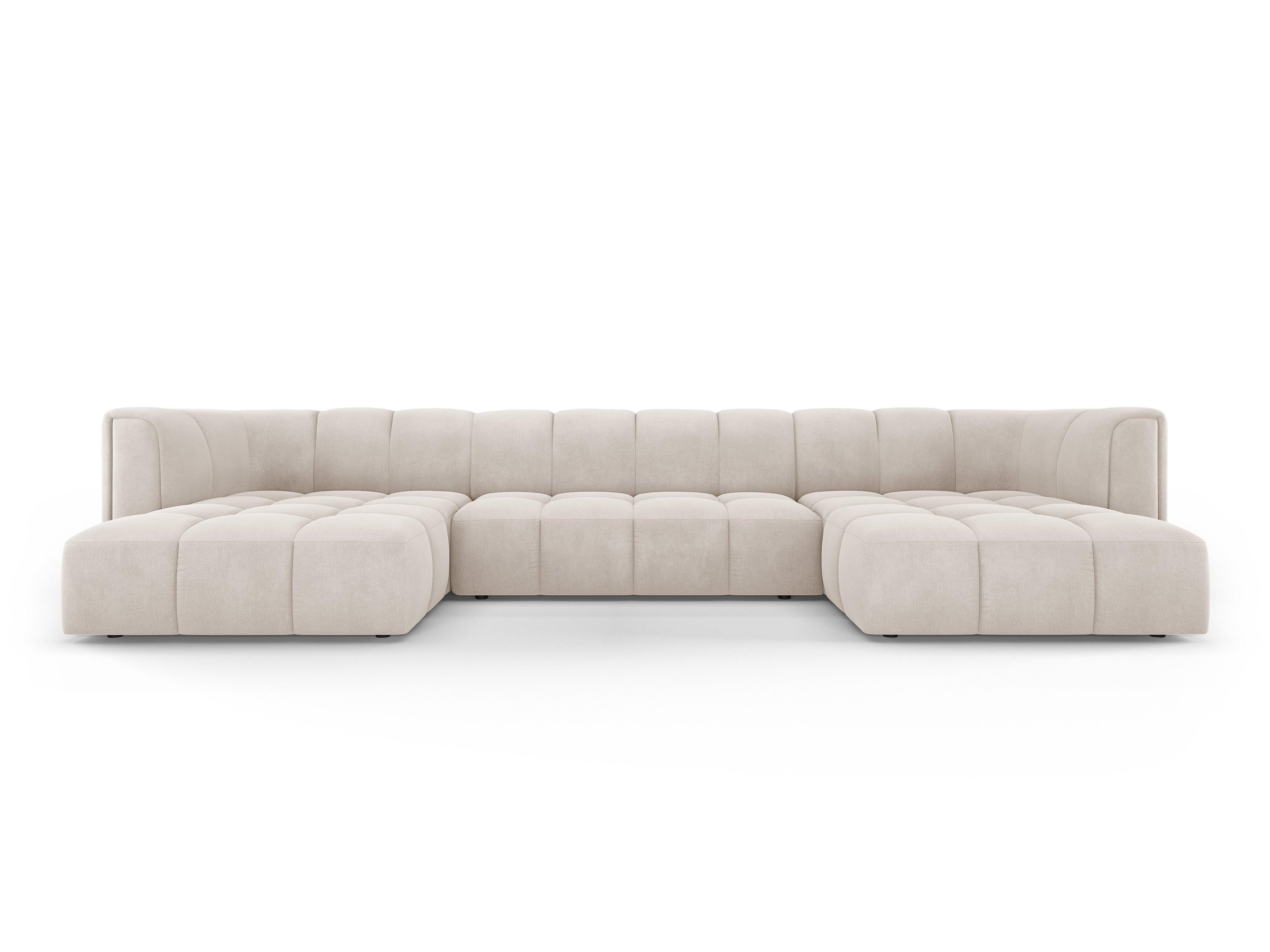 FRANCESCA panoramic sofa beige chenille Milo Casa Eye on Design