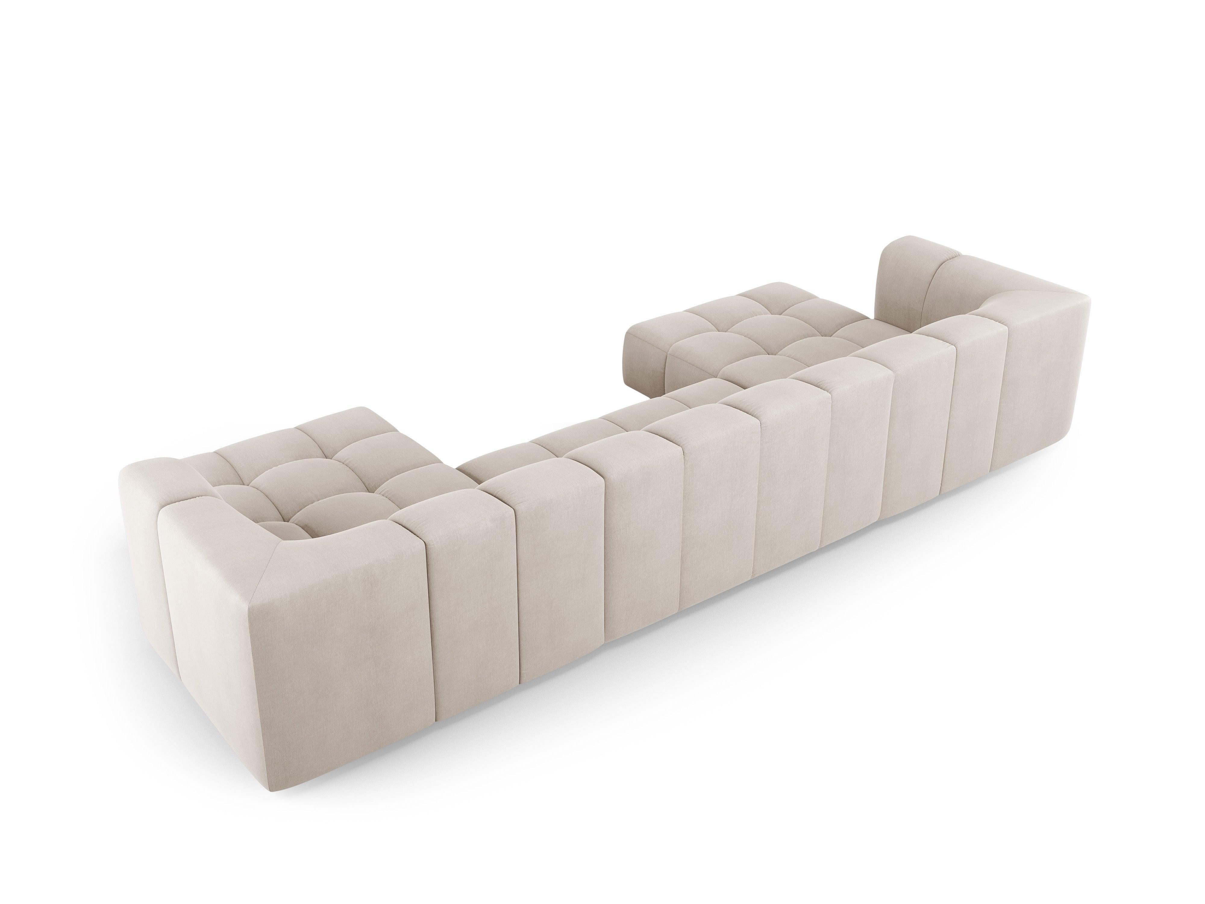 Panoramic sofa FRANCESCA beige chenille Milo Casa Eye on Design