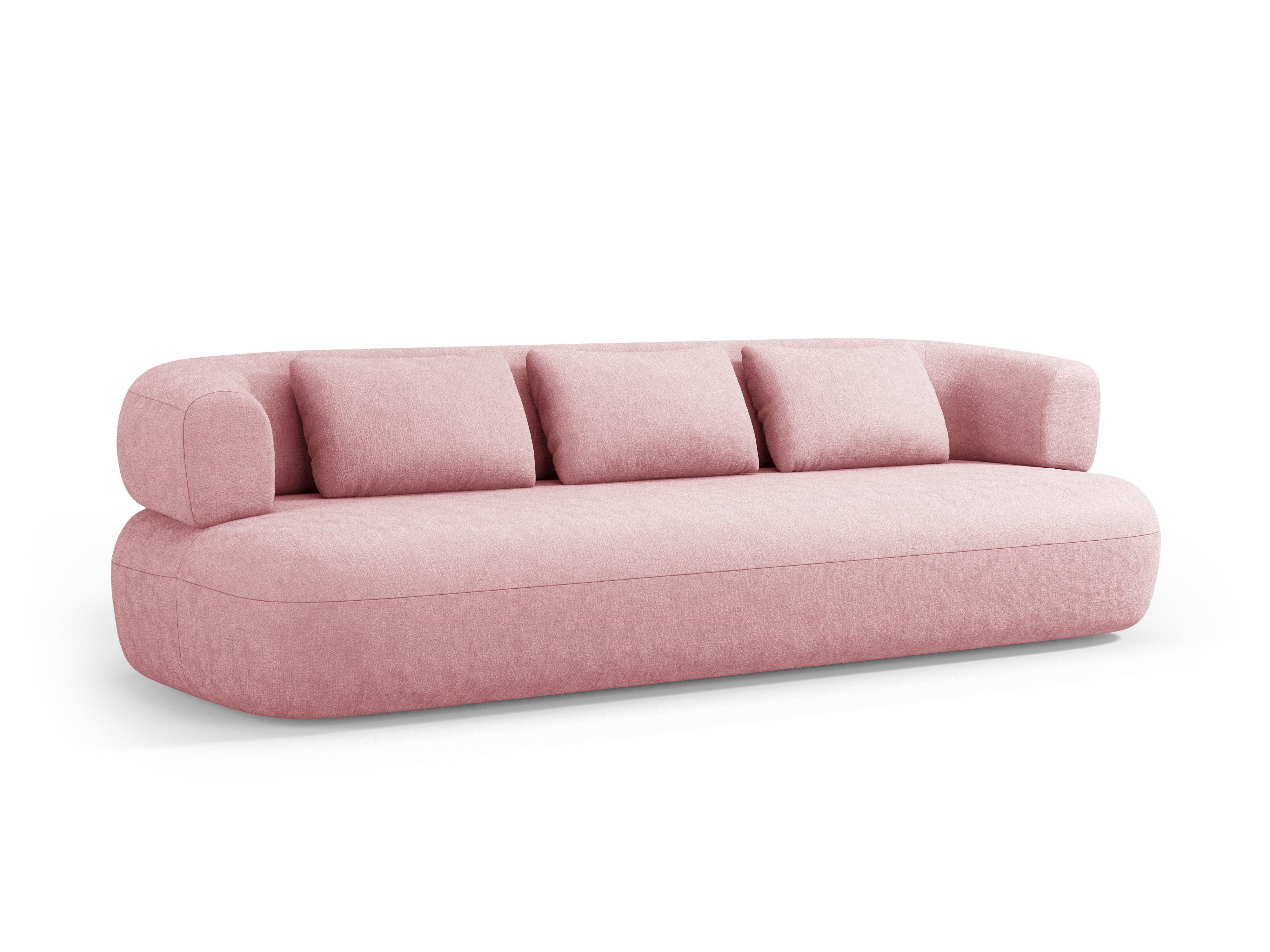 4 seater sofa ALDRIN pink chenille Windsor & Co Eye on Design