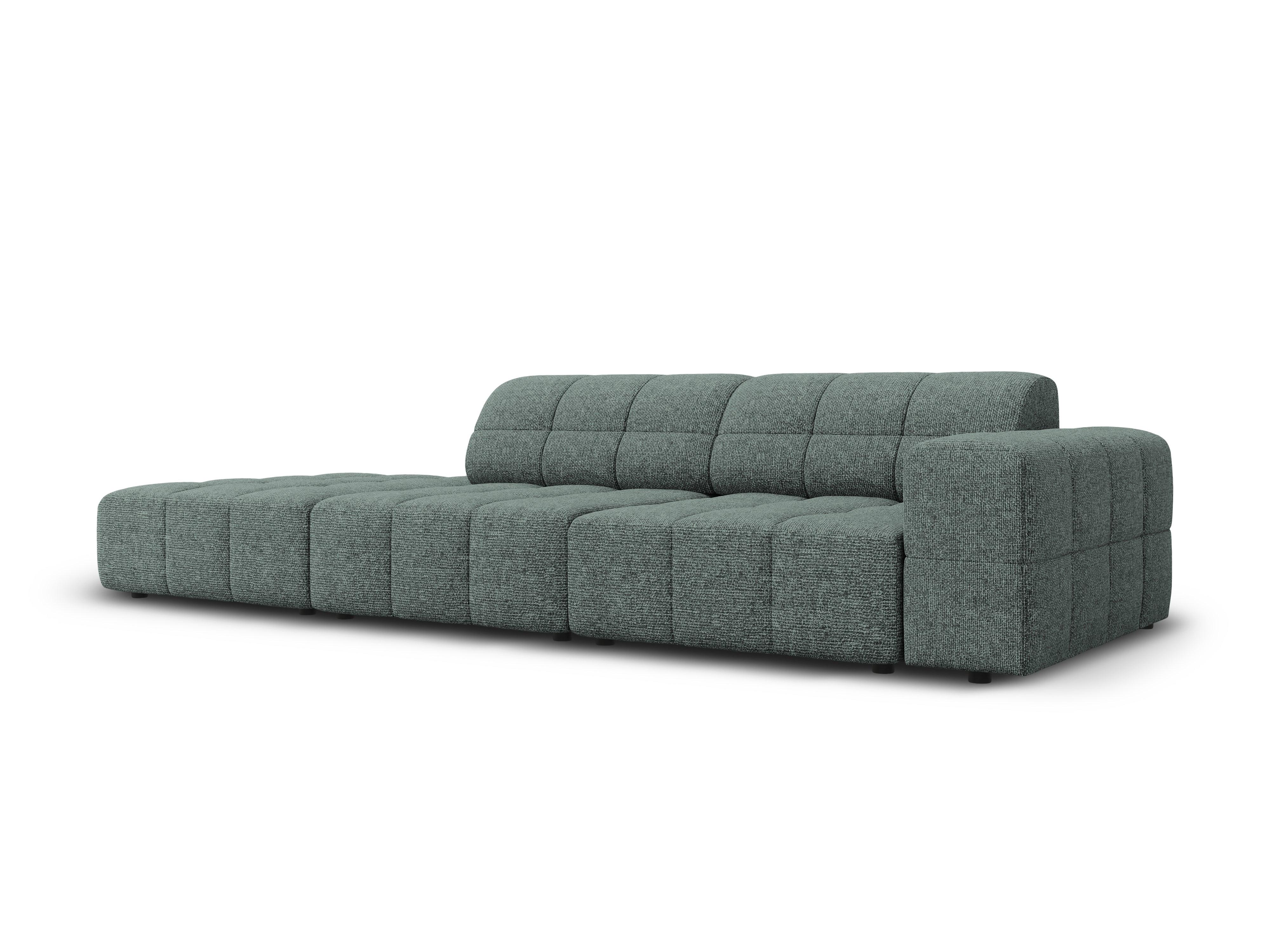 Sofa left 3 seater CHICAGO petrol chenille Cosmopolitan Design Eye on Design