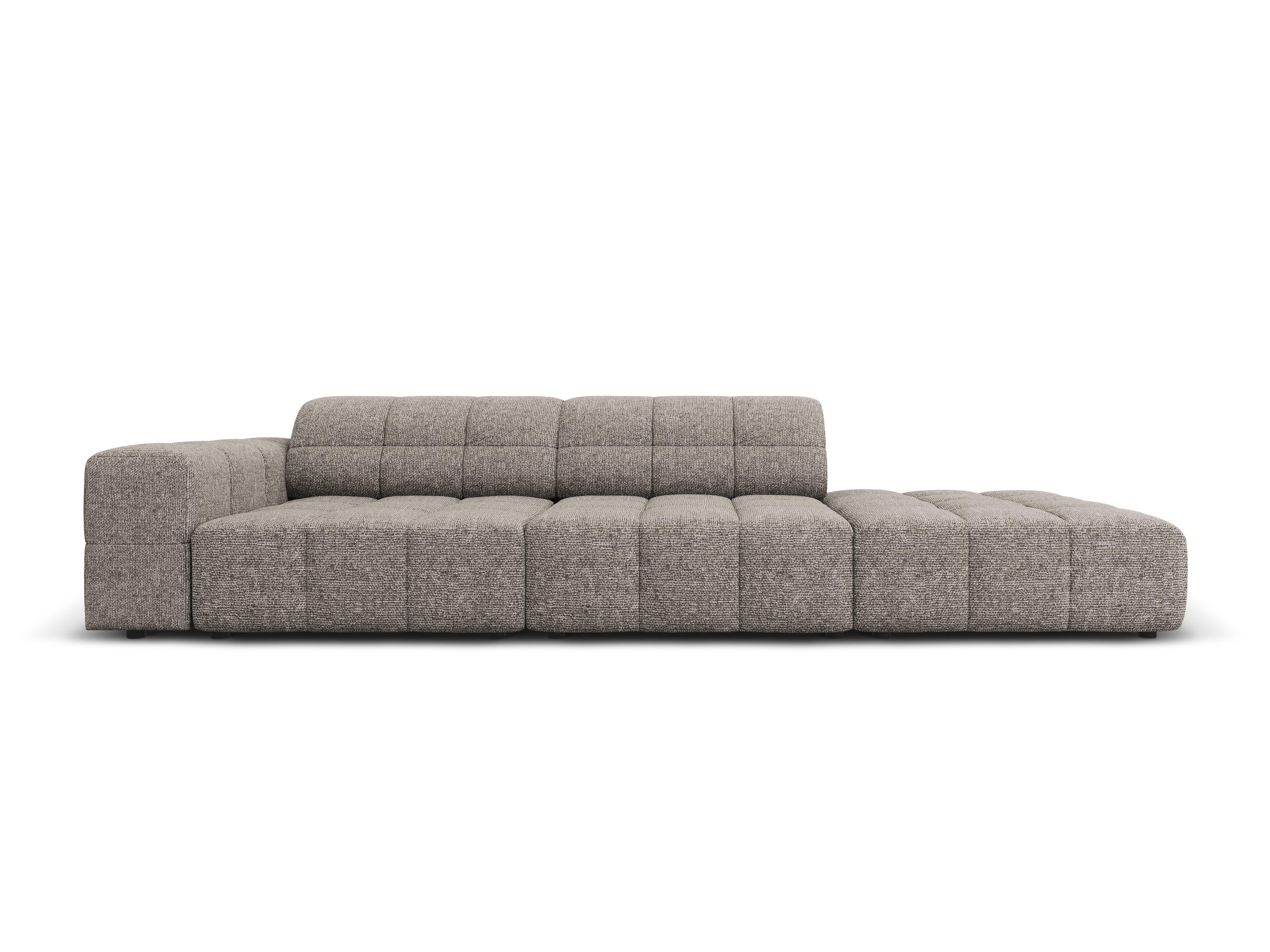 Right side 3 seater sofa CHICAGO grey chenille Cosmopolitan Design Eye on Design