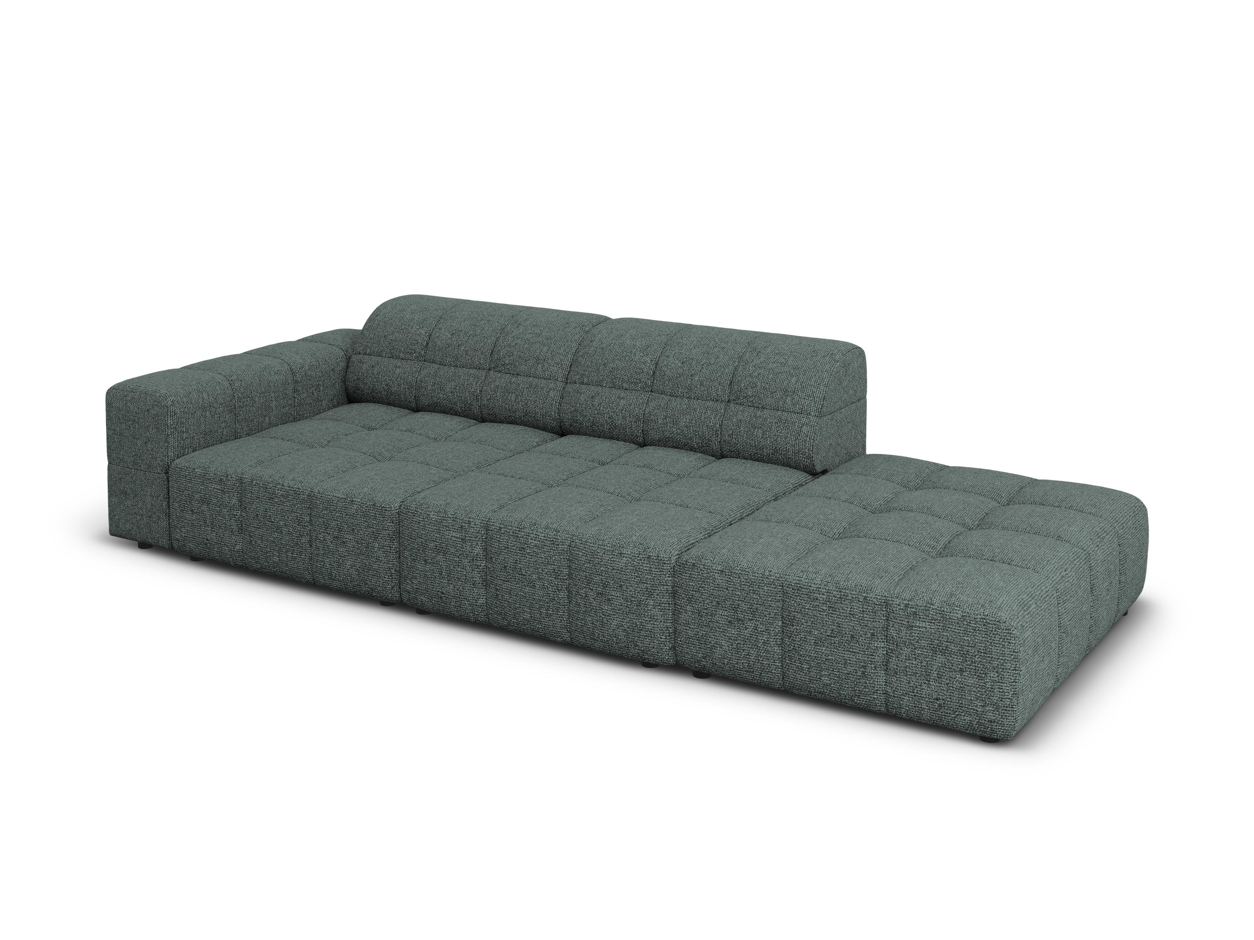 Sofa right 3 seater CHICAGO petrol chenille Cosmopolitan Design Eye on Design